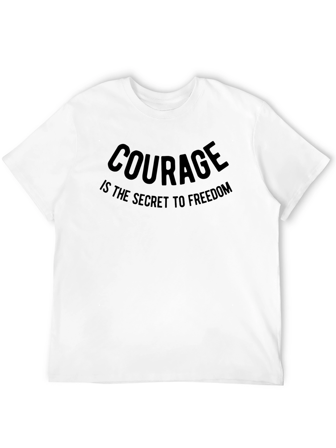Black Courage is the Secret to Freedom Graphic T-Shirt view 12