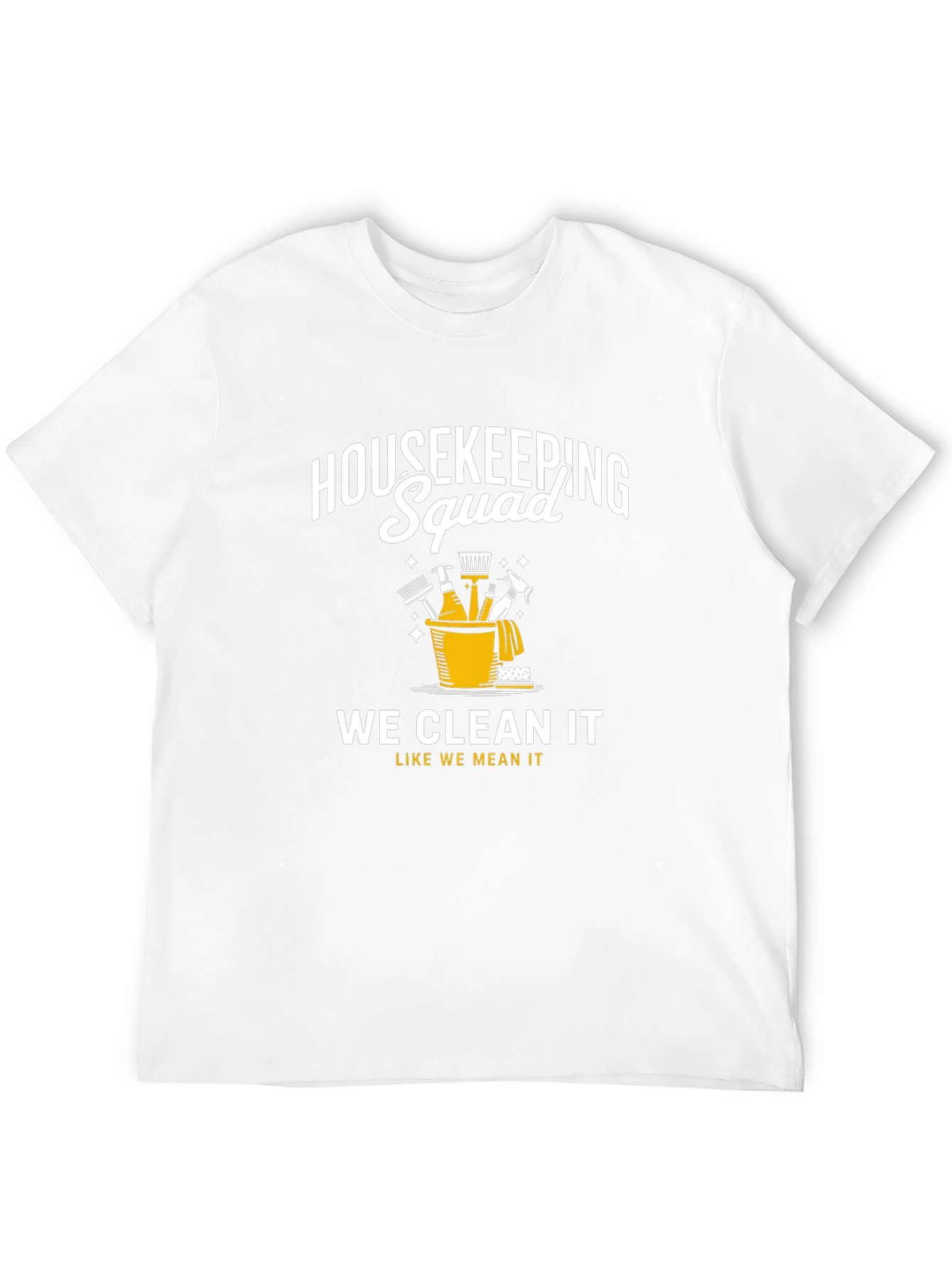 Black Housekeeping Squad T-Shirt - Cleaning Crew Apparel view 12