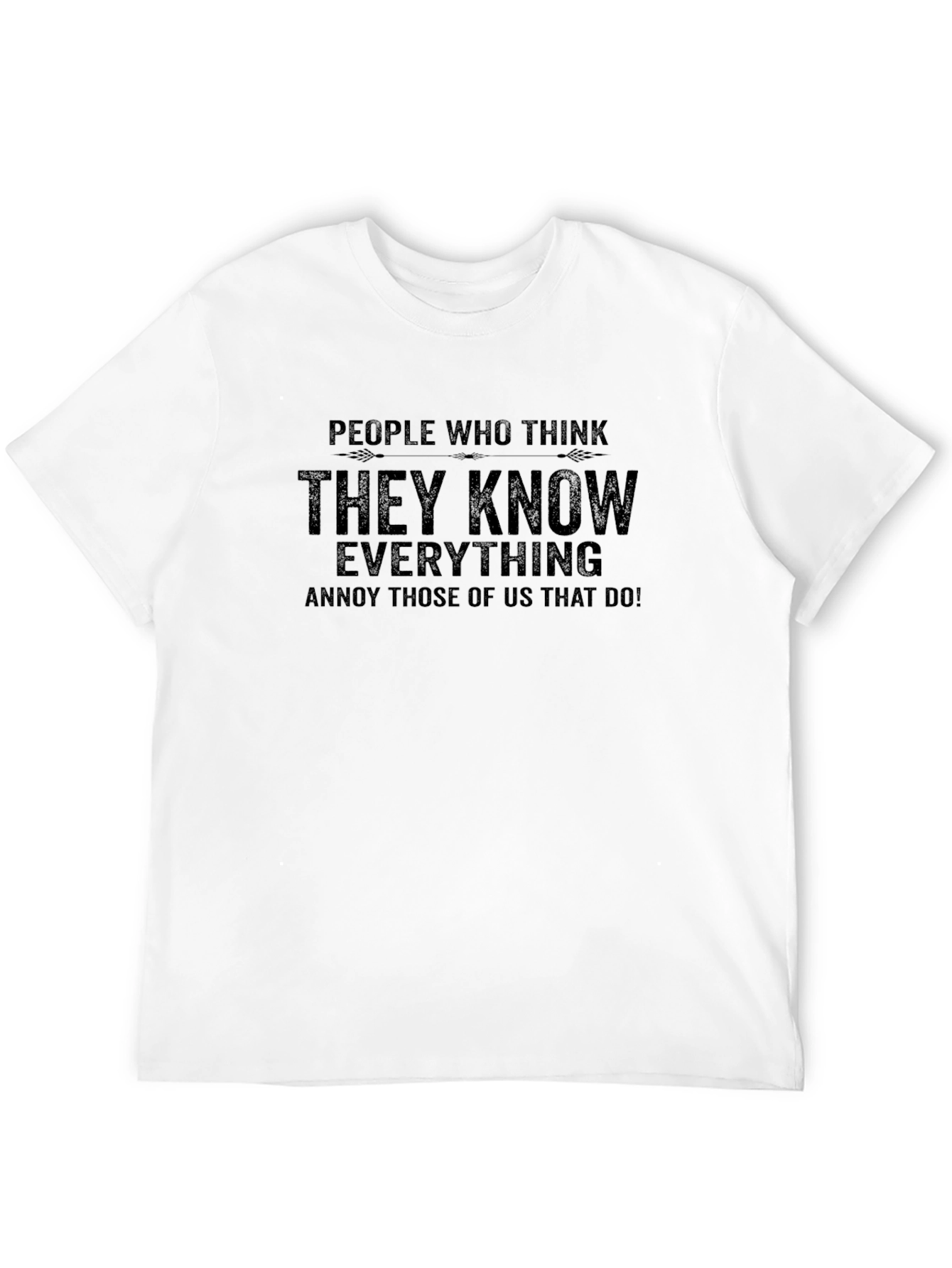 Black Know-It-All Funny Sarcastic Graphic Tee view 12