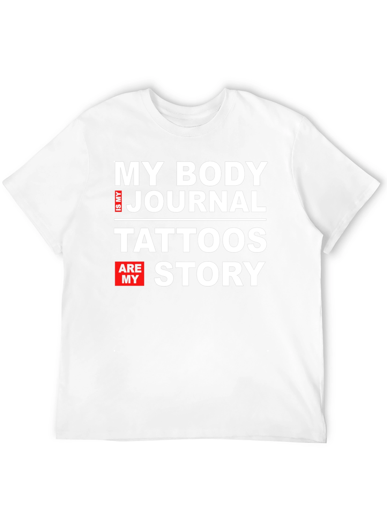 Black My Body Is My Journal Tattoos Story Graphic Tee view 12