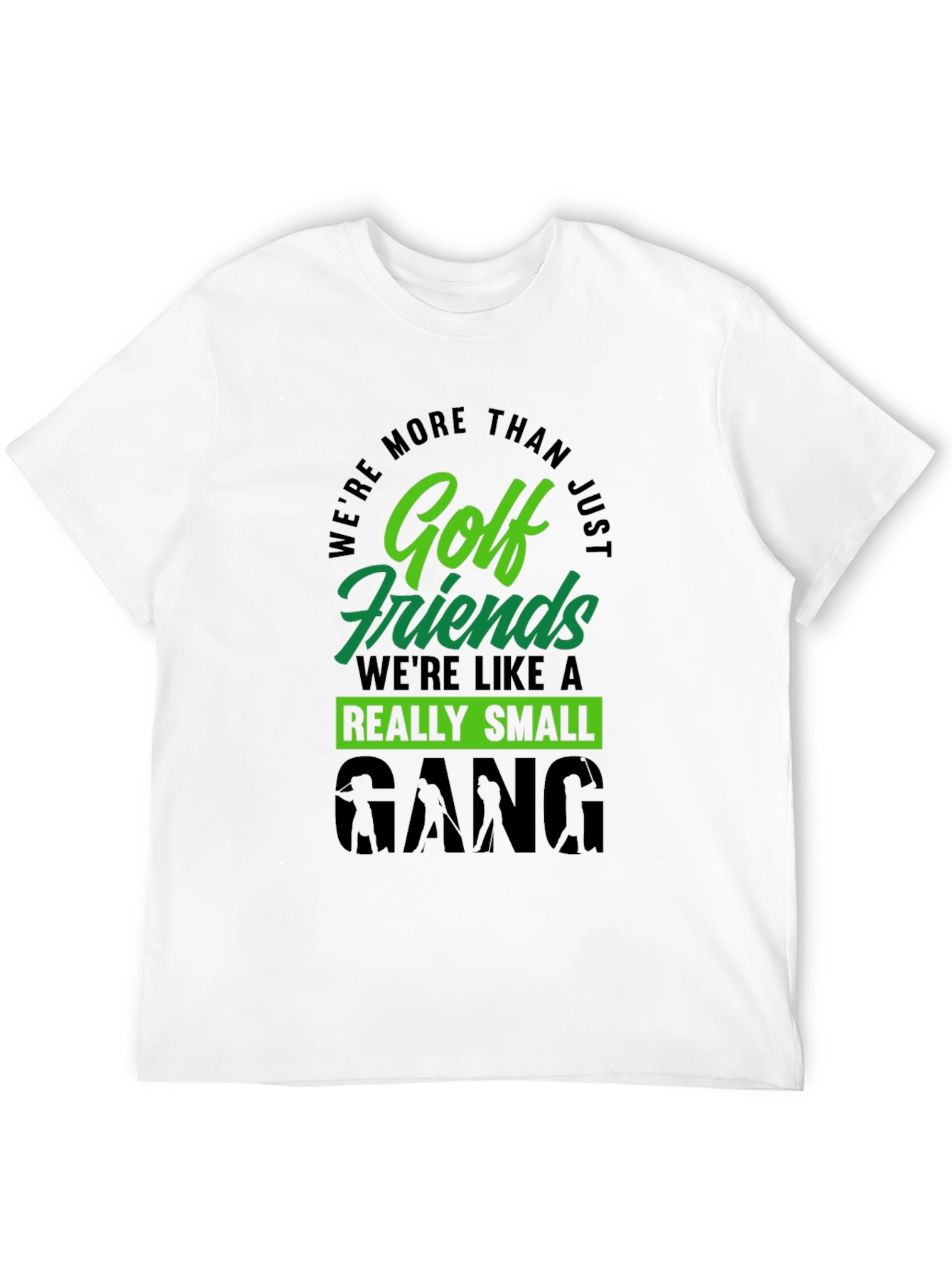 Black Golf Friends Small Gang T-Shirt view 12
