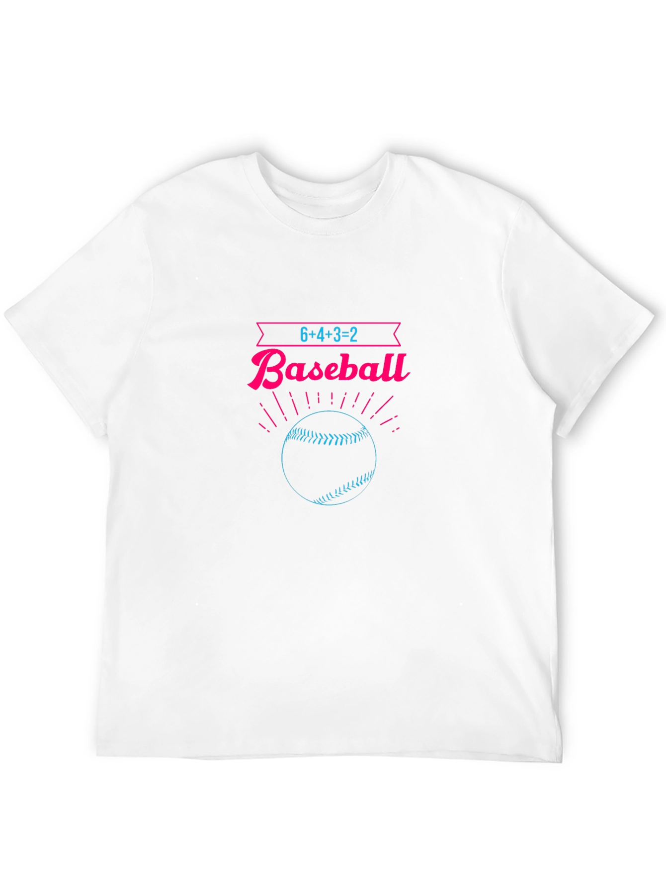 Black Baseball T-Shirt - Funny Math Design view 12