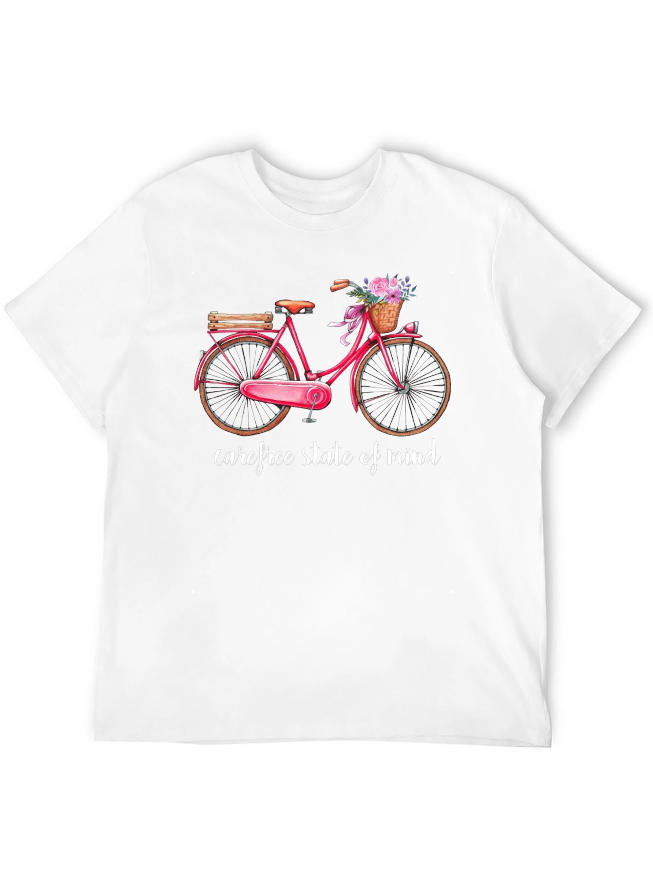 Black Carefree State of Mind Bicycle Graphic Tee view 12