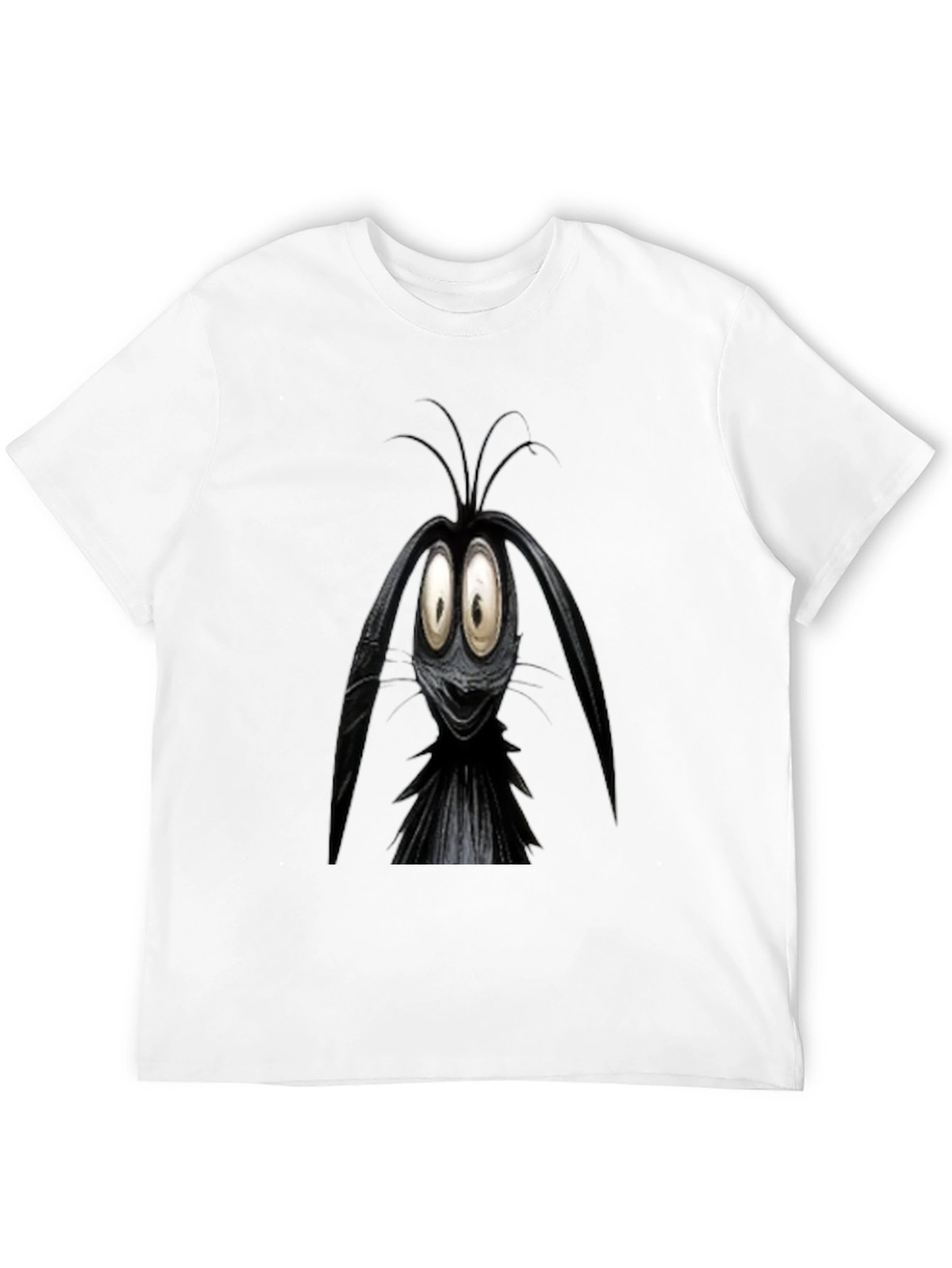 Black Cartoon Character Graphic Black T-Shirt view 12