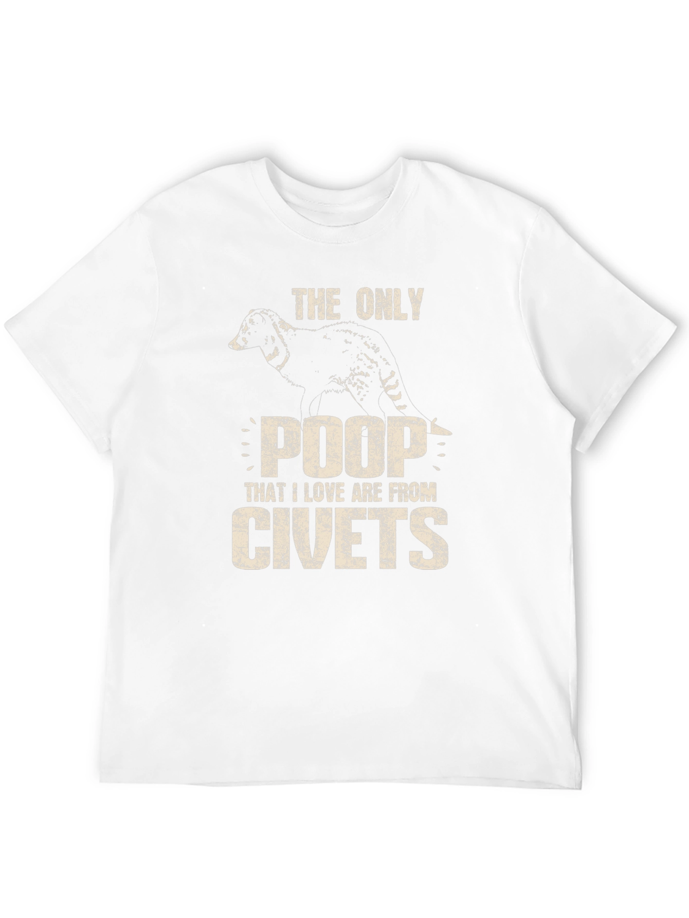 Black Civet Poop T-Shirt - Novelty Graphic Tee view 12