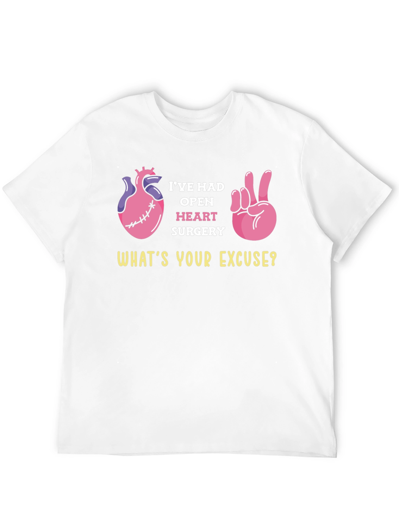Black Open Heart Surgery Humor T-Shirt view 12