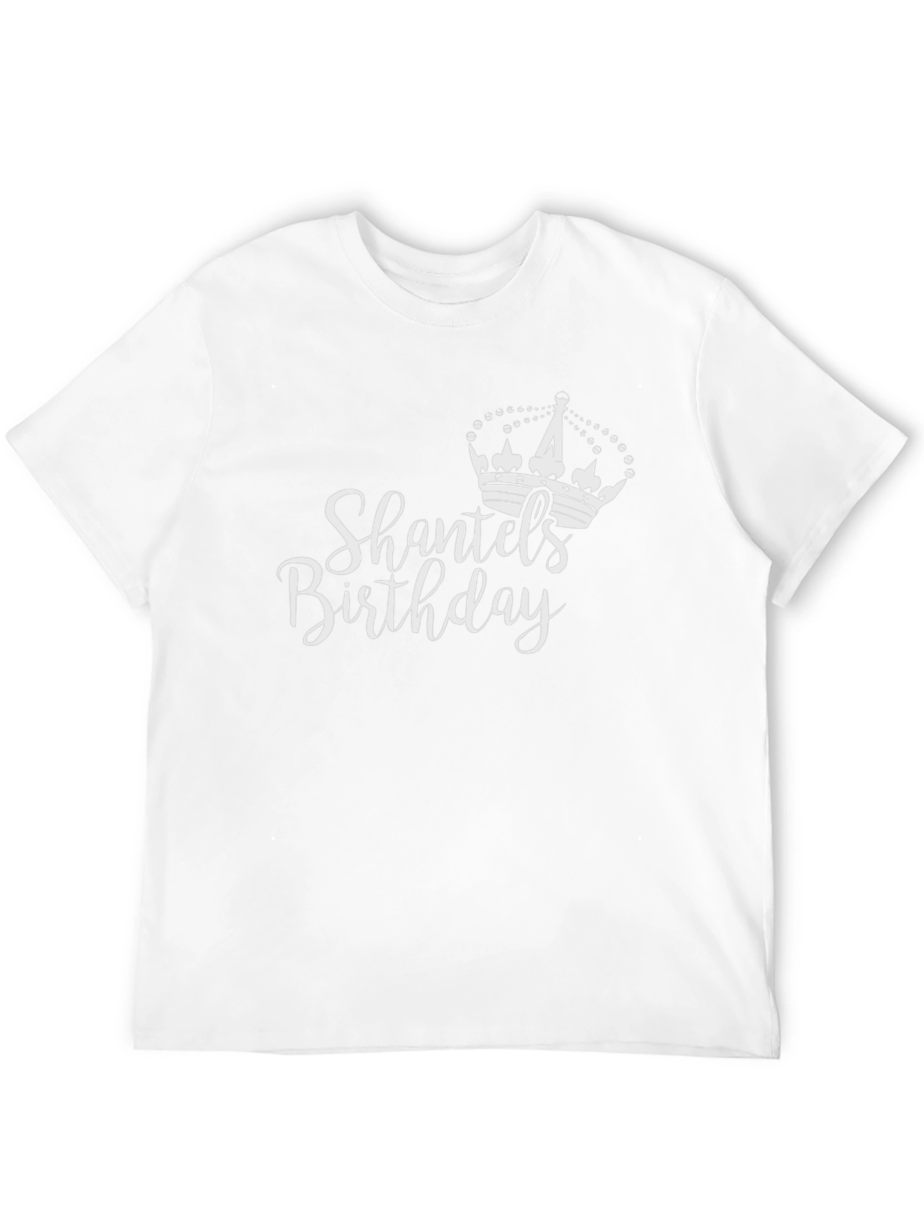 Black Shantel's Birthday T-Shirt | Black Cotton Tee view 12