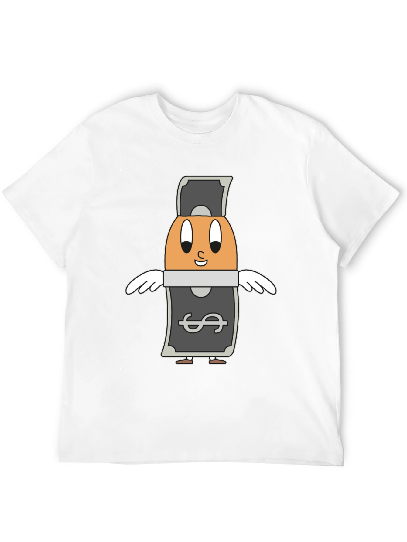 Black Cartoon Egg Money Black T-Shirt view 12