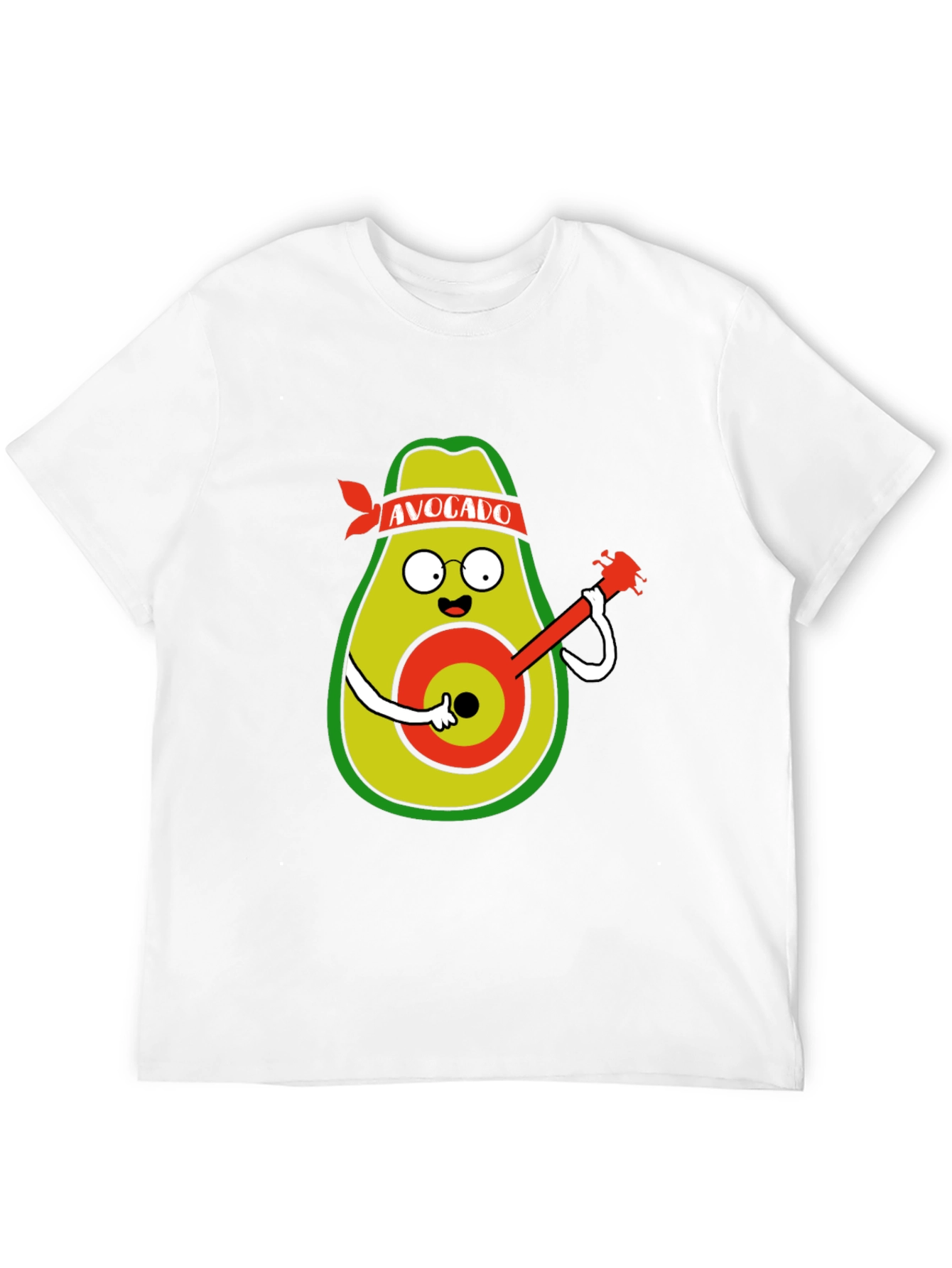 Black Avocado Guitarist Black T-Shirt view 12