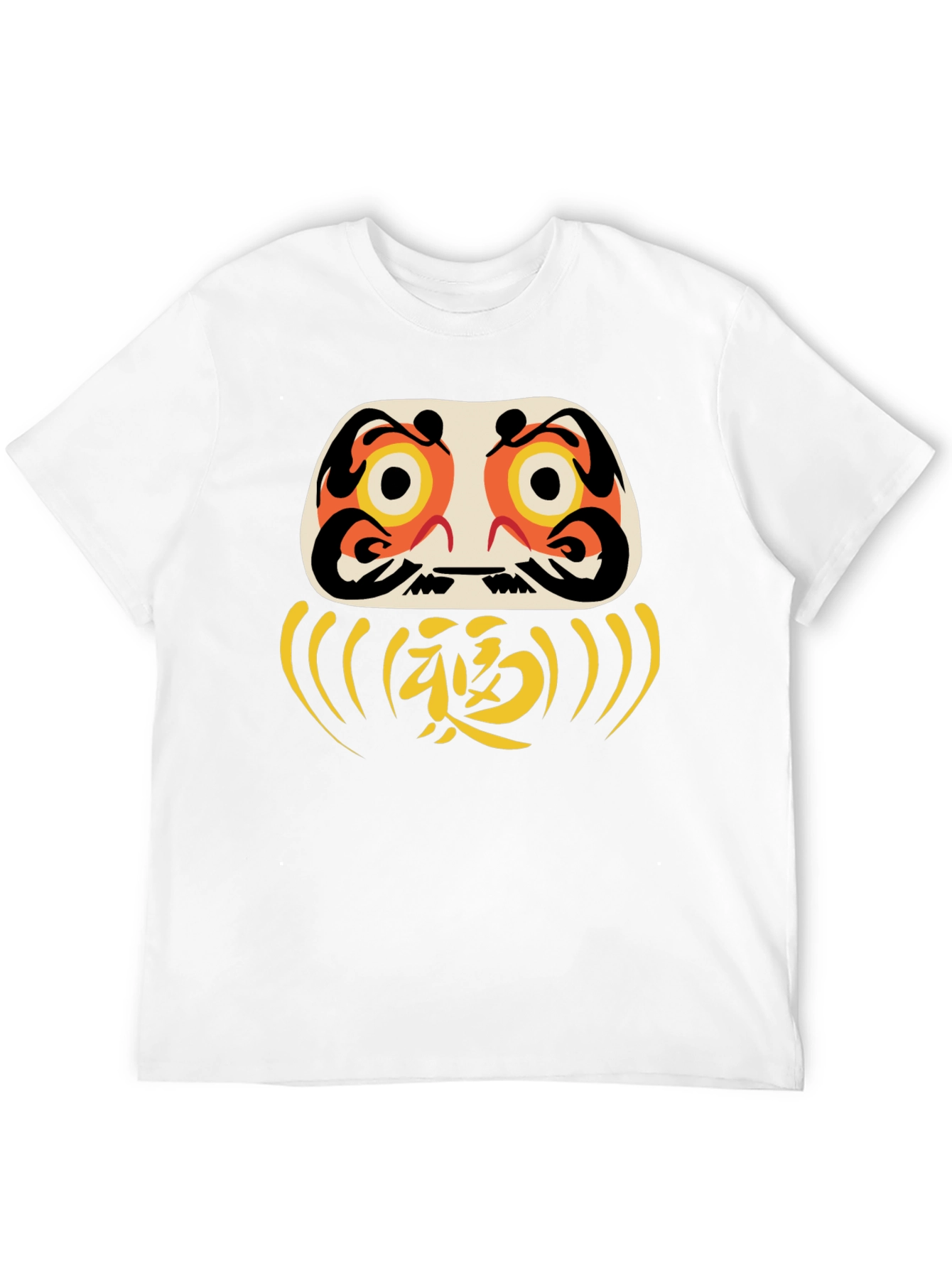 Black Daruma Doll Graphic Tee - Good Luck Shirt view 12