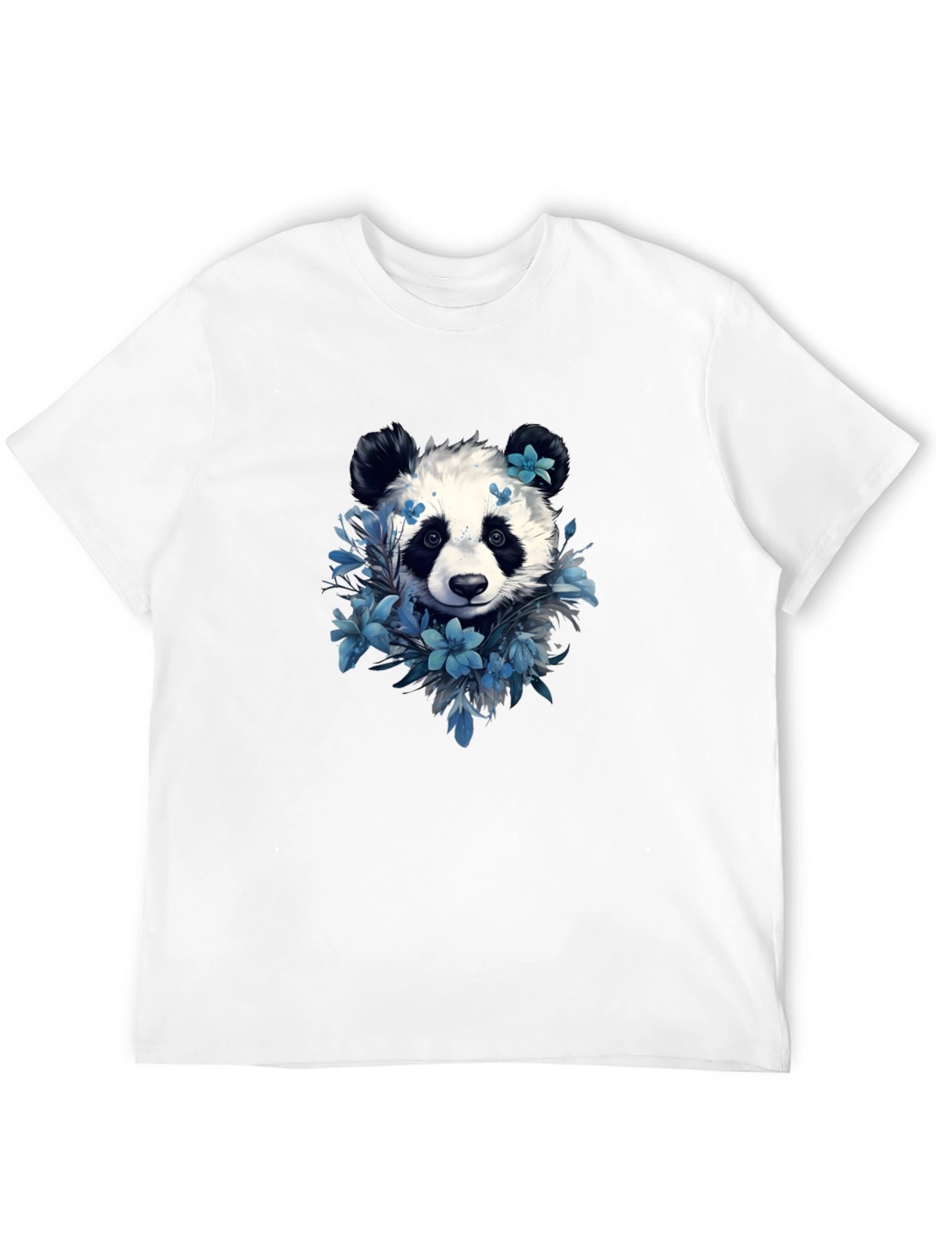 Black Panda Floral Graphic Tee - Stylish Comfort view 12