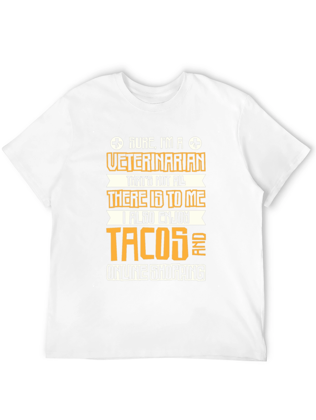 Black Veterinarian Tacos & Online Shopping T-Shirt view 12