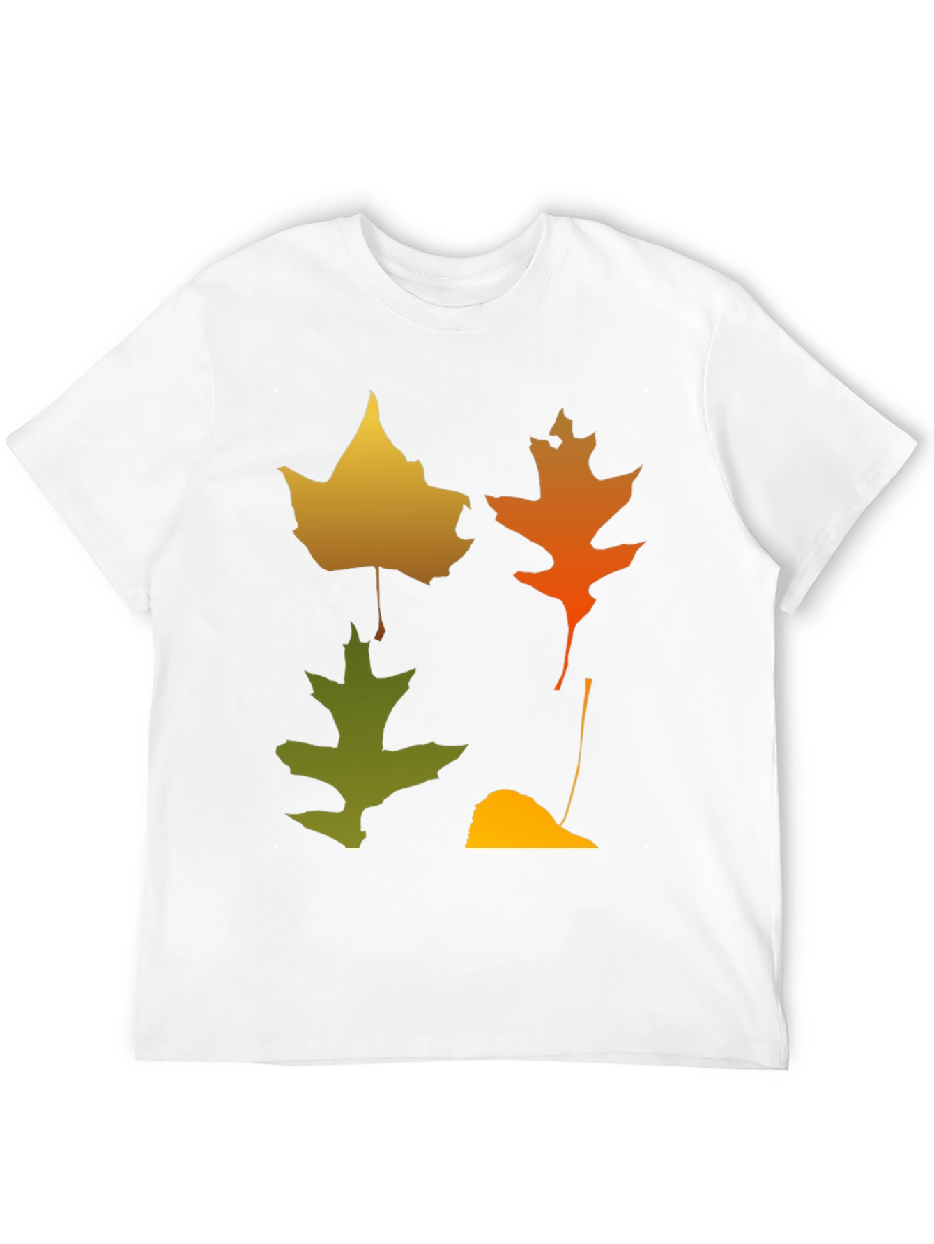 Black Fall Leaves Graphic Tee - Autumn Style Shirt view 12
