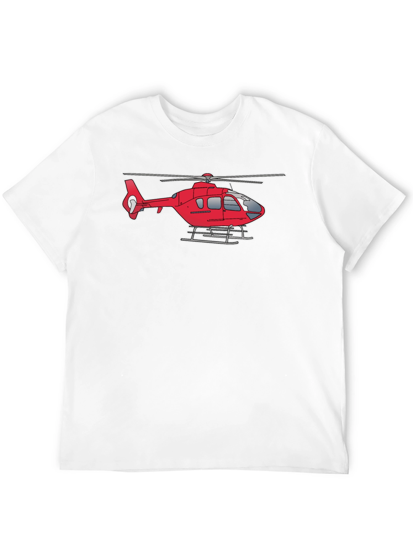Black Helicopter Graphic Tee - Black Cotton Casual Shirt view 12