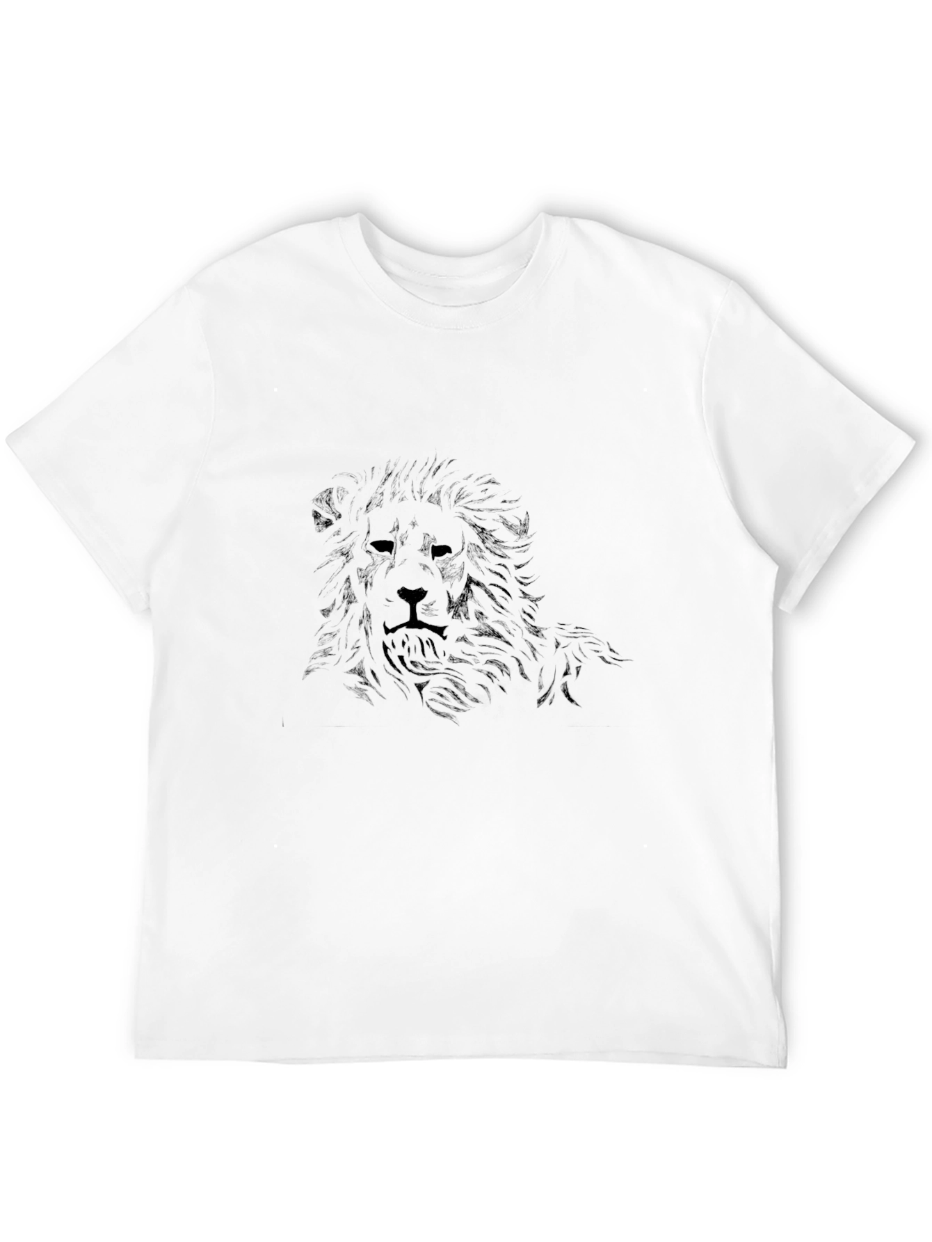 Black Lion Graphic Black T-Shirt view 12