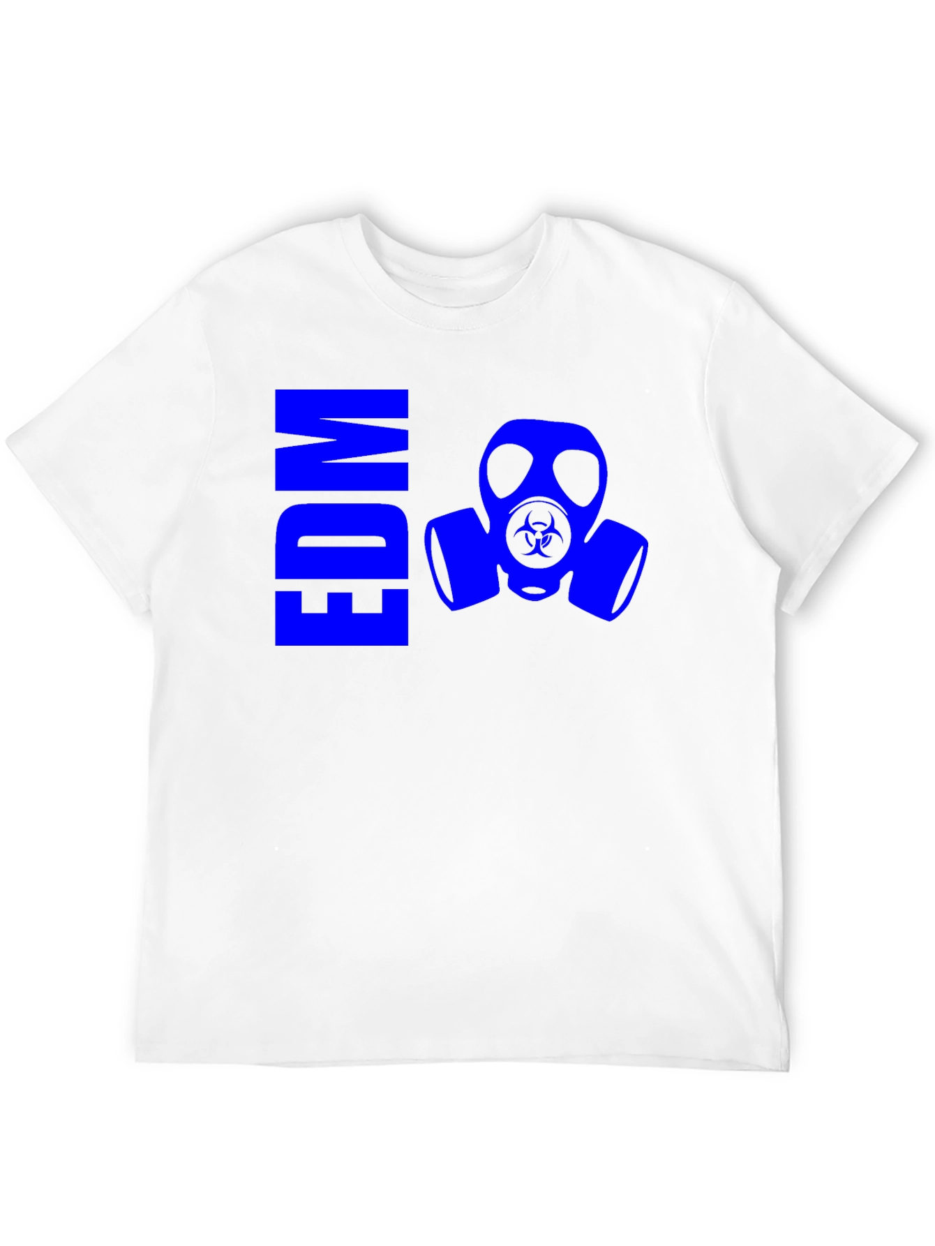 EDM Gas Mask Graphic Tee - Cool Black T-Shirt - 12
