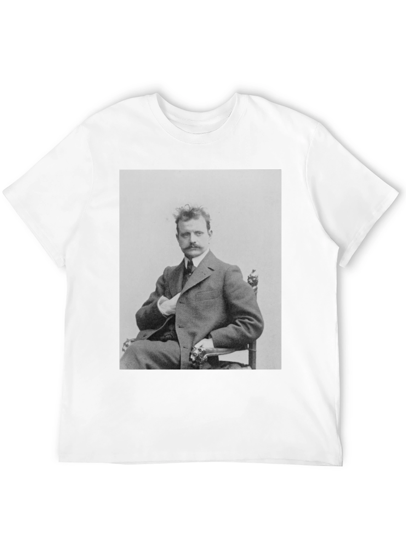 Black Vintage Portrait Tee - Classic Style view 12