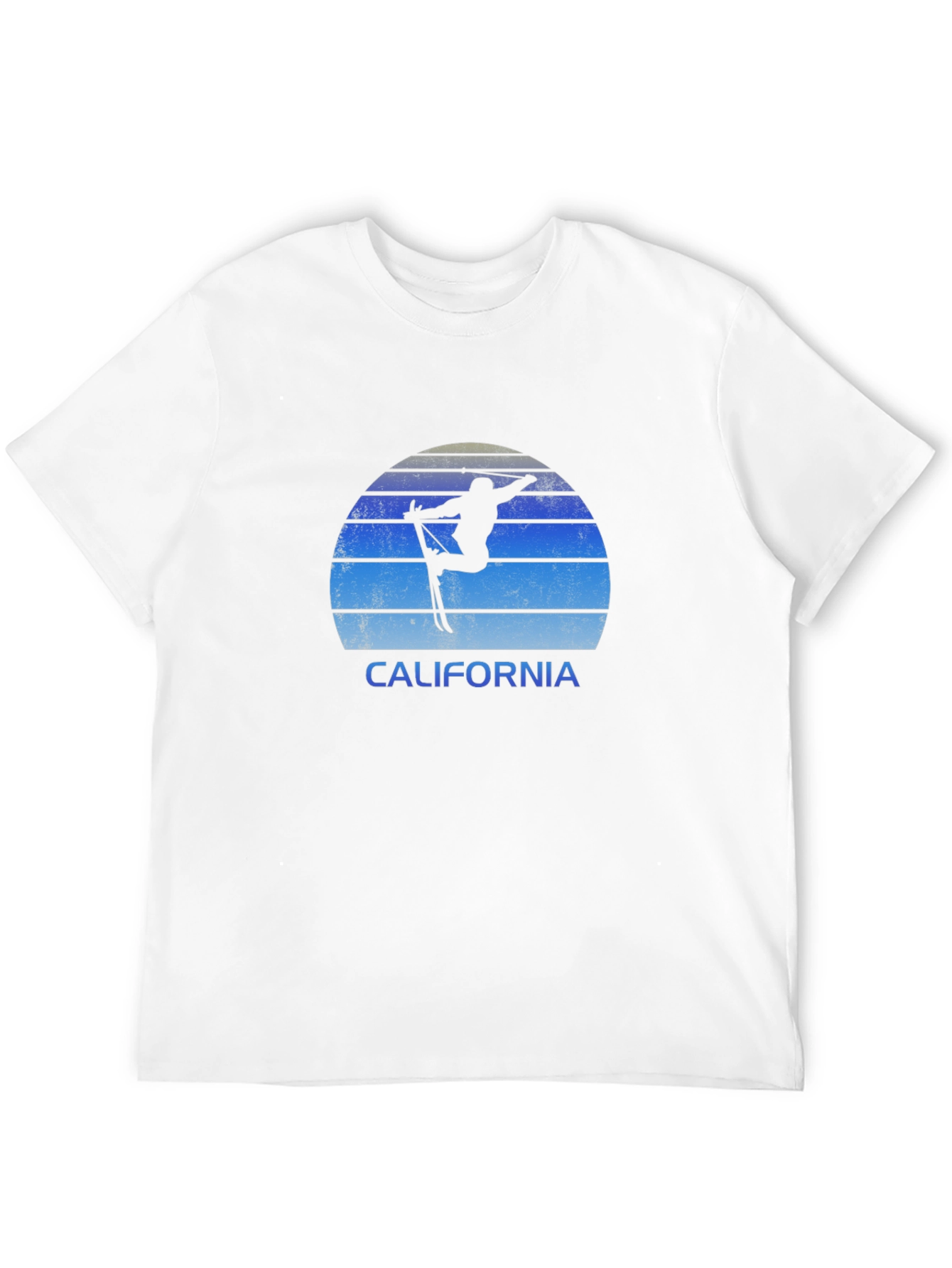 Black California Ski Sunset T-Shirt view 12