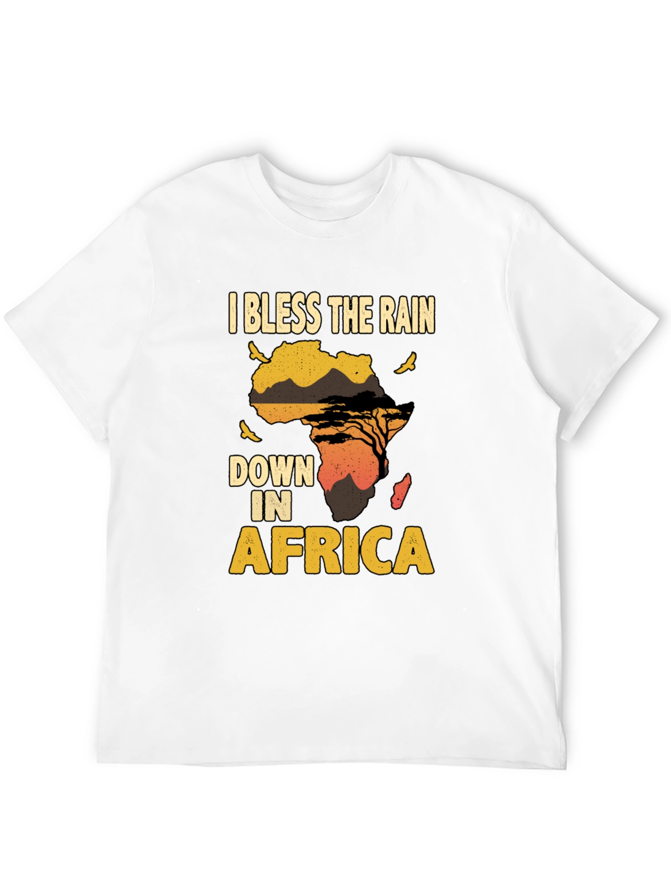 Black Bless The Rain In Africa Graphic T-Shirt view 12