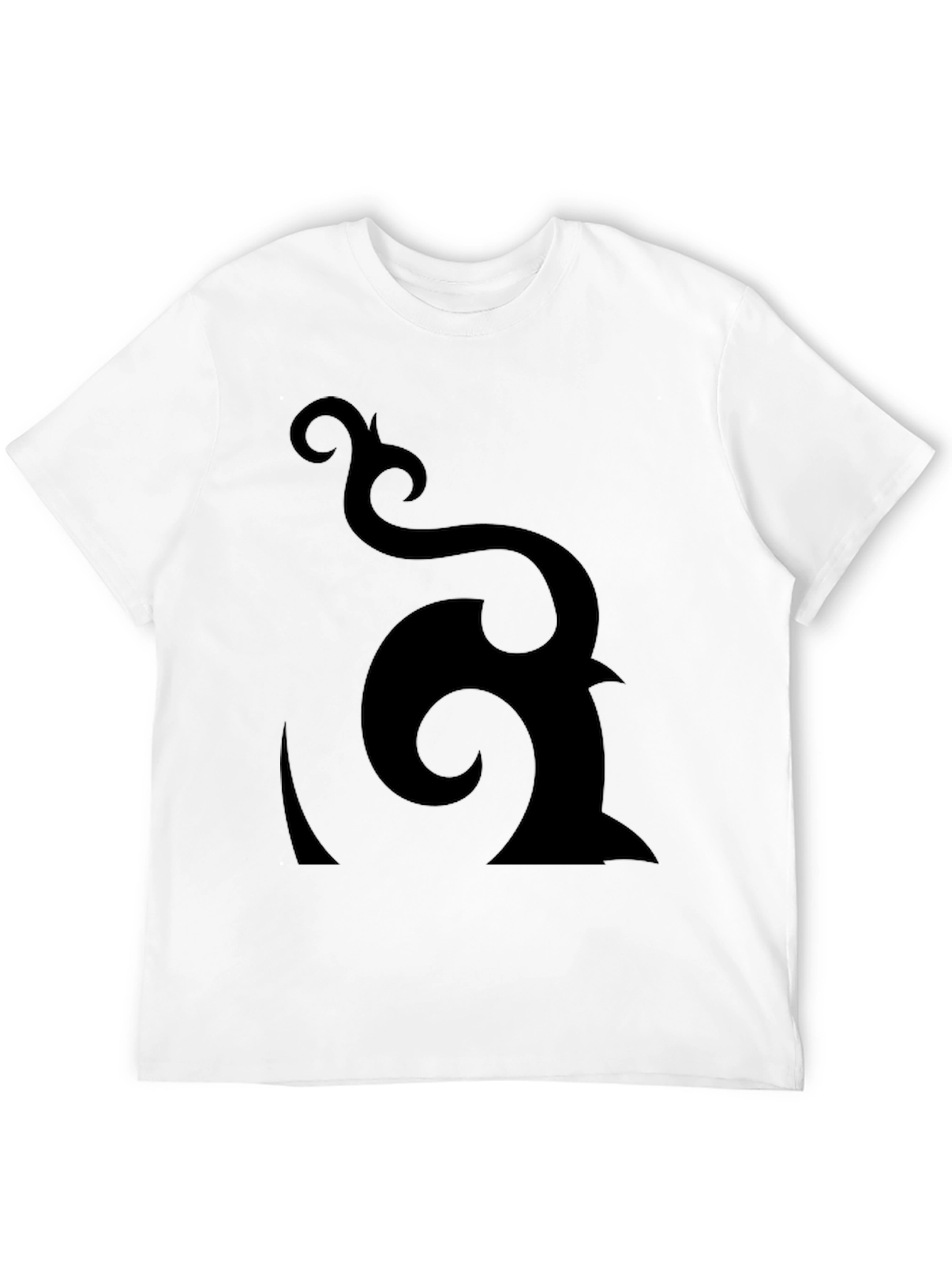 Black Abstract Graphic Black T-Shirt - Modern Design view 12