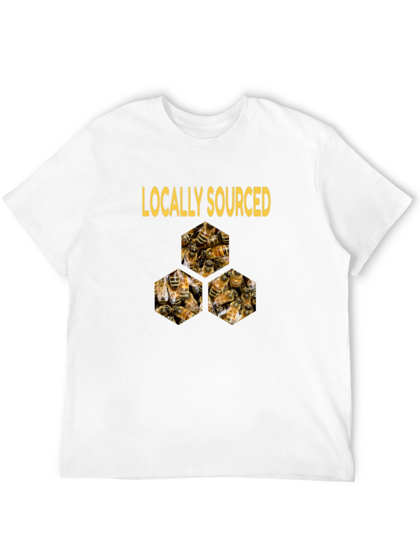 Black Locally Sourced Honey Bees T-Shirt view 12