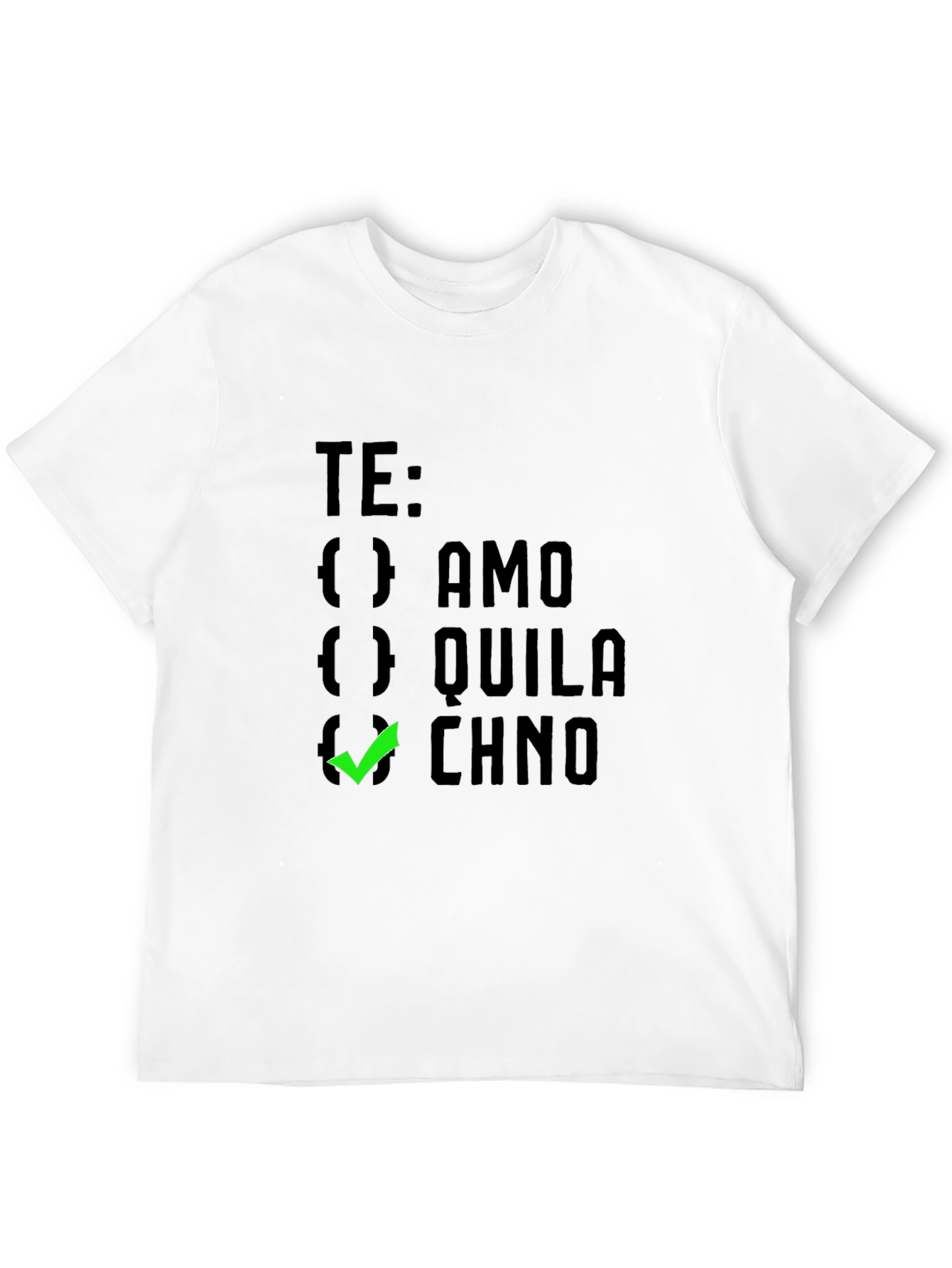 Black Te Amo Chino Graphic Tee - Black view 12