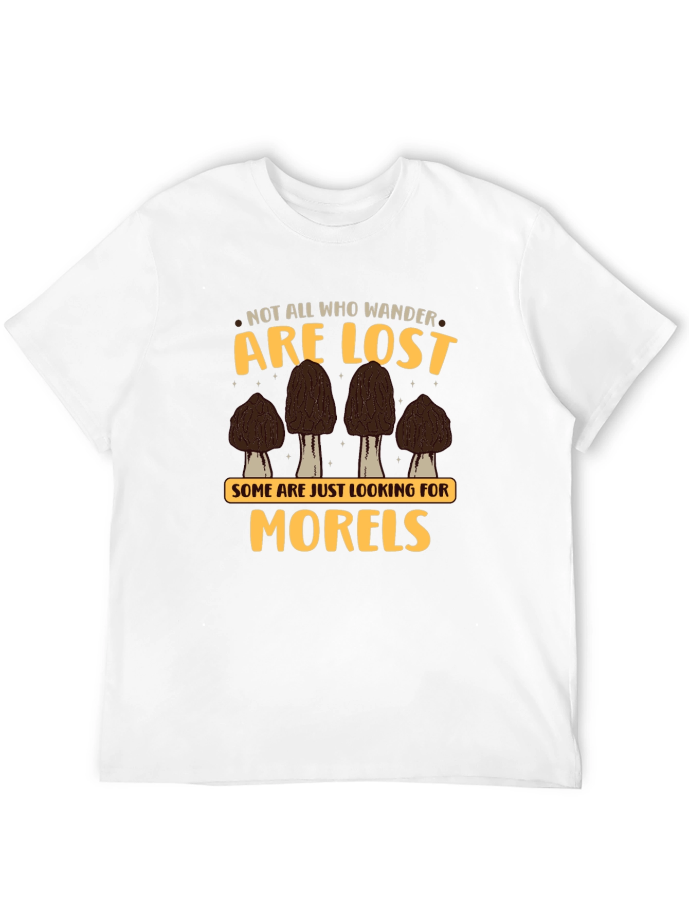 Black Morels T-Shirt - Not All Who Wander Are Lost view 12