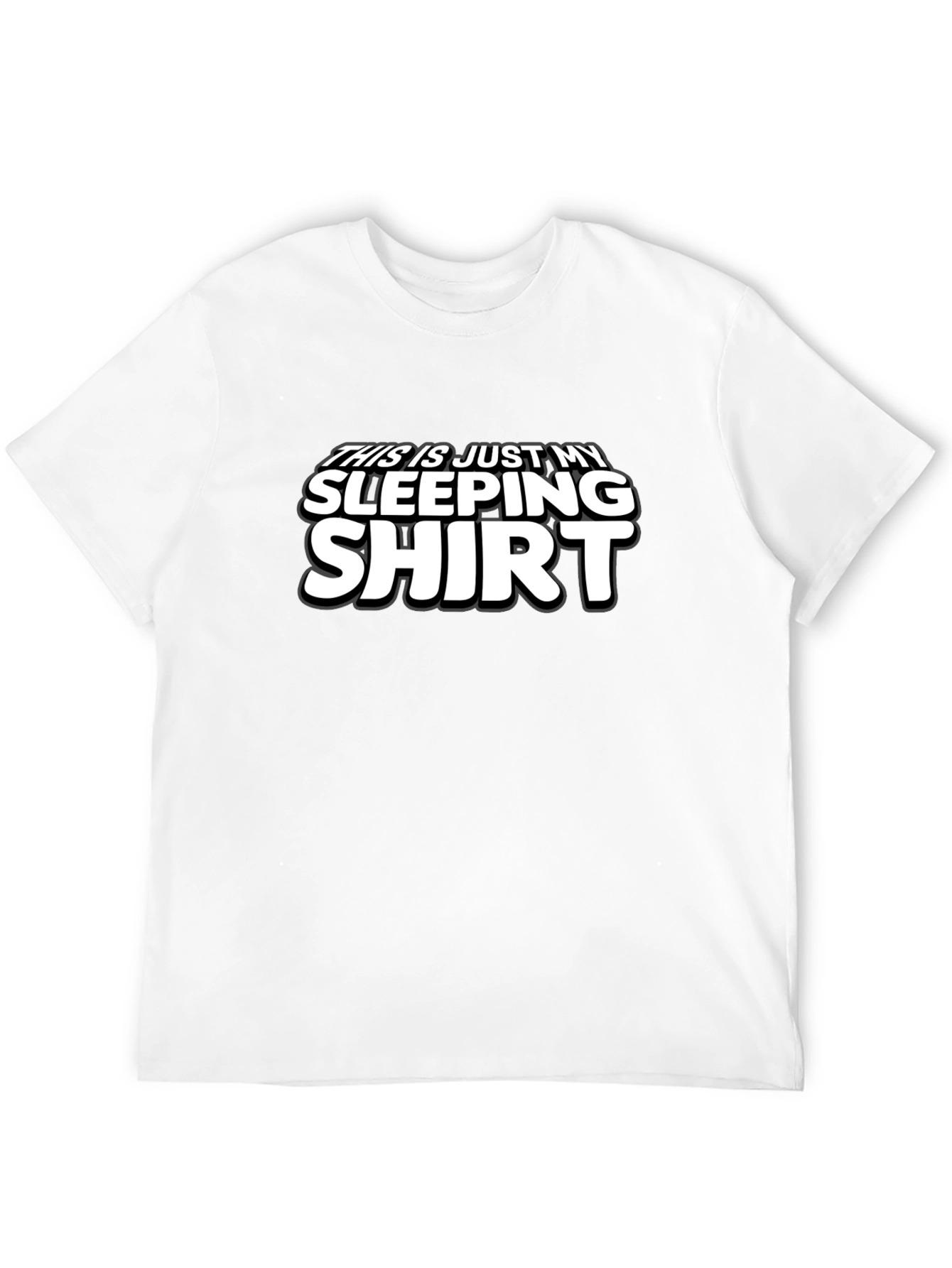 Black Funny Sleeping Shirt Graphic Tee view 12
