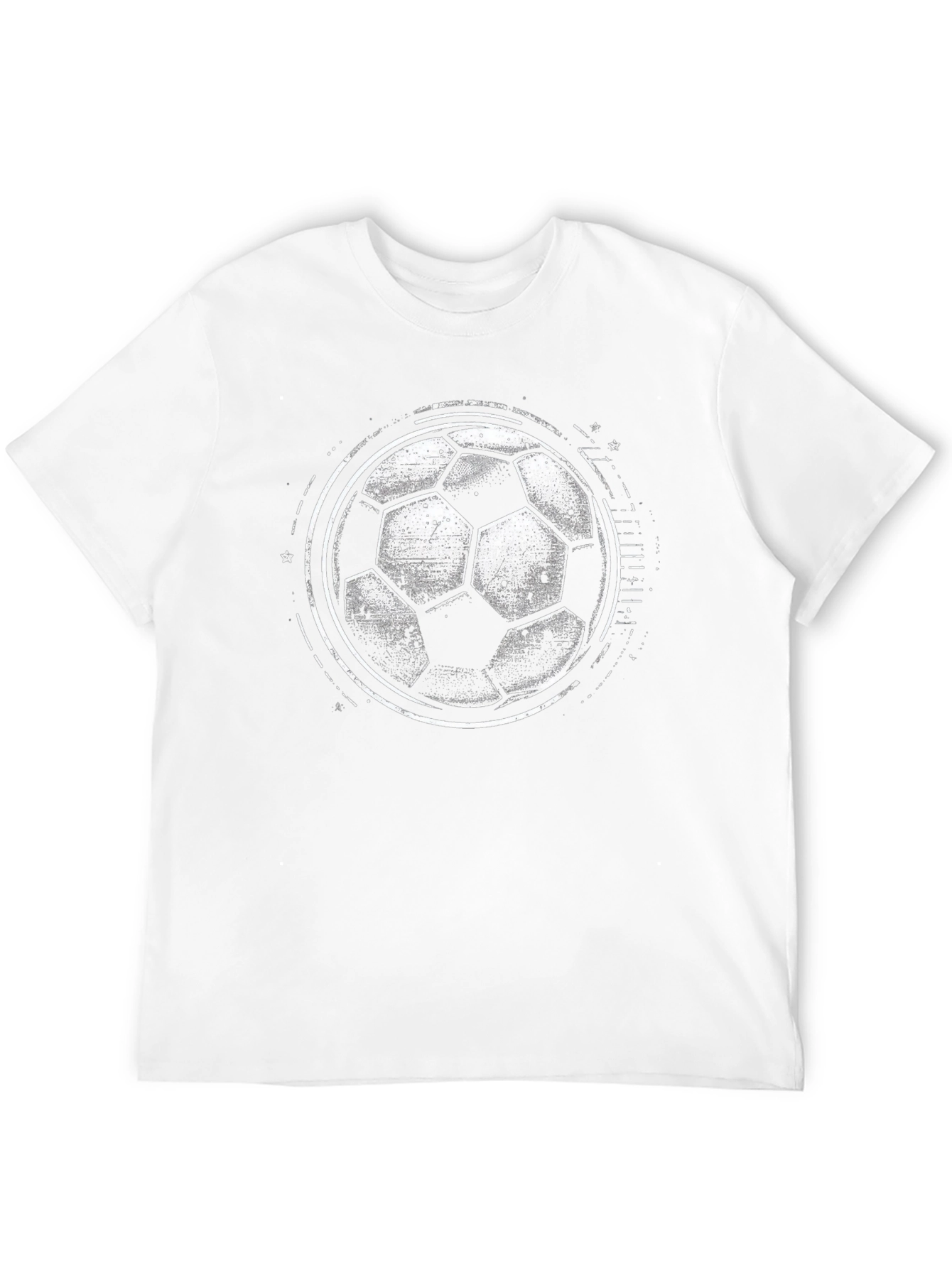 Black Soccer Ball Graphic Tee - Black Casual Shirt view 12