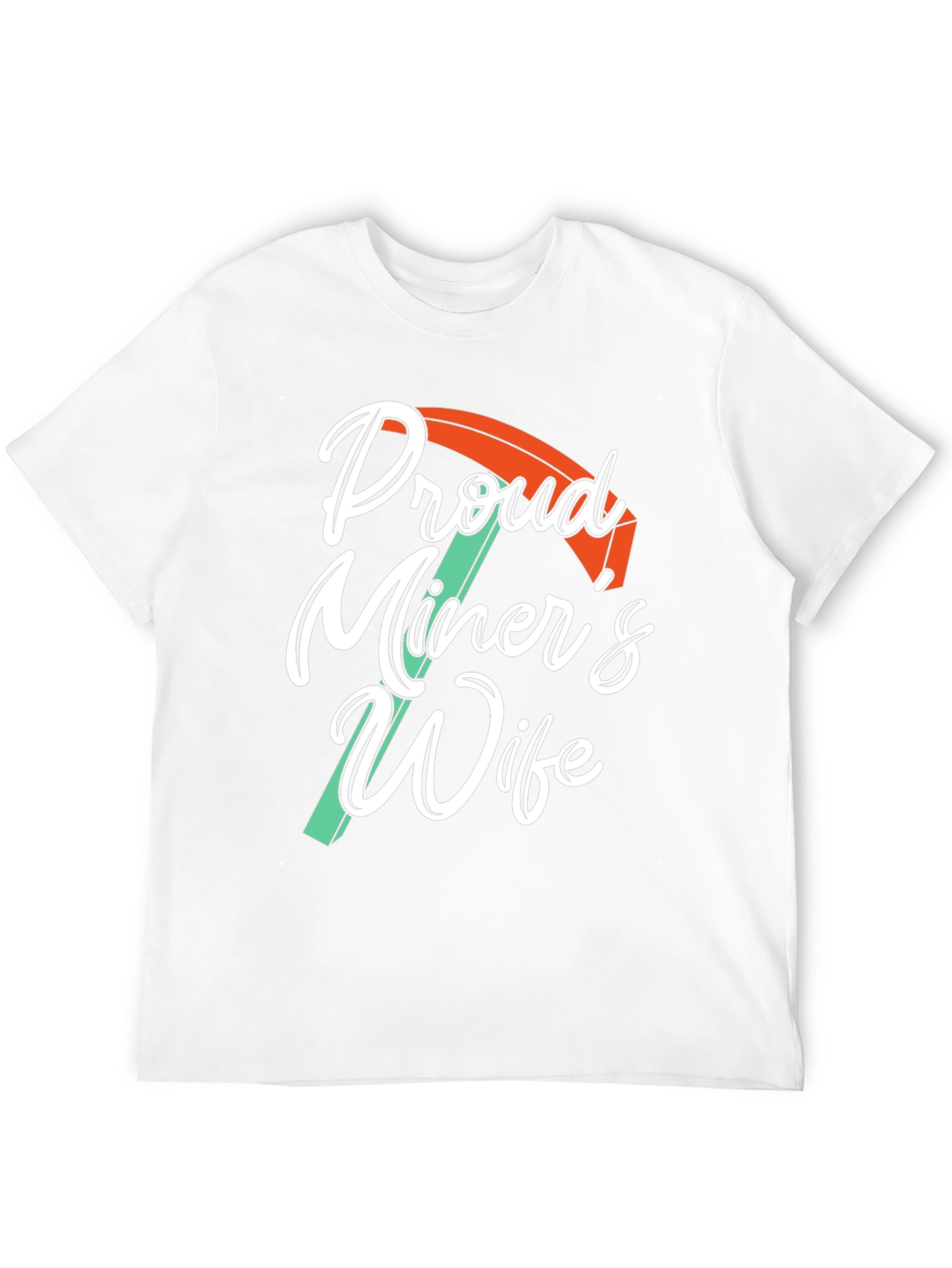 Black Proud Miner's Wife Black Graphic Tee Shirt view 12