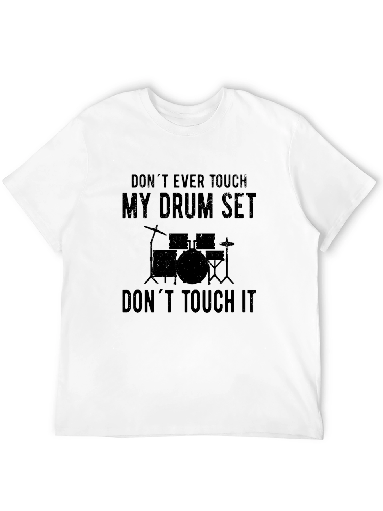 Black My Drum Set T-Shirt - Musician Humor Tee view 12