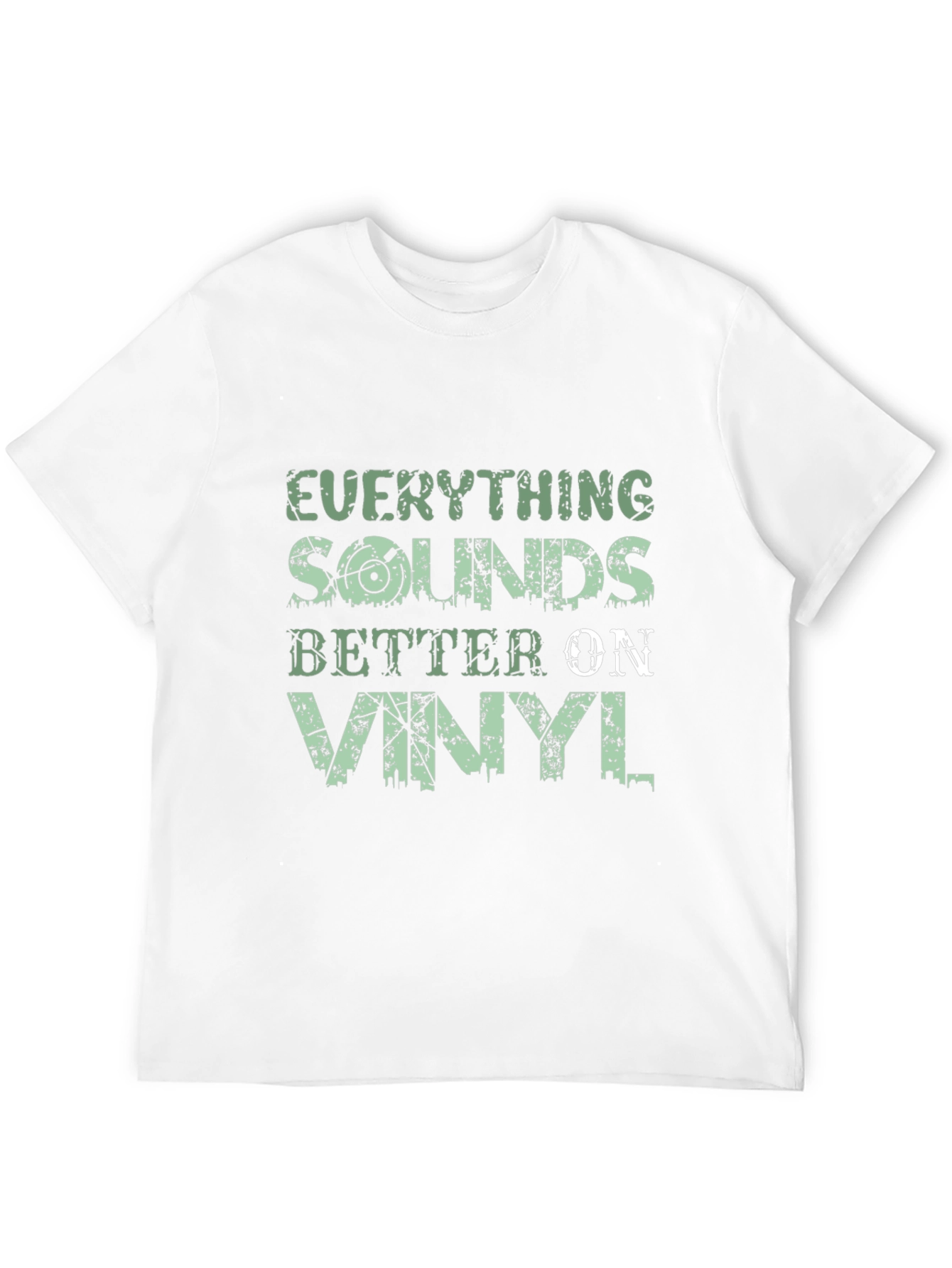 Black Everything Sounds Better on Vinyl T-Shirt view 12