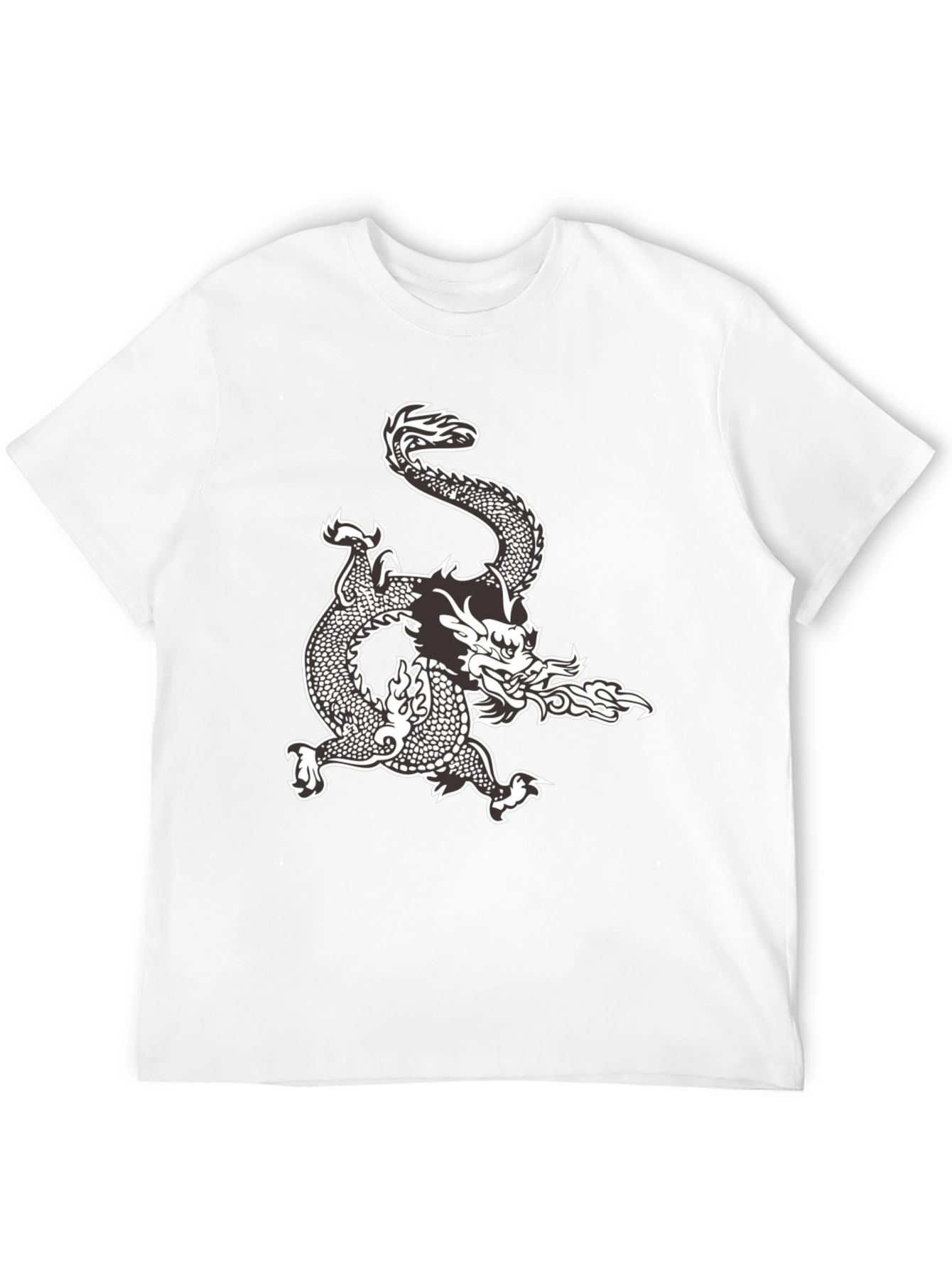 Black Dragon Graphic Tee - Black Cotton Comfort view 12