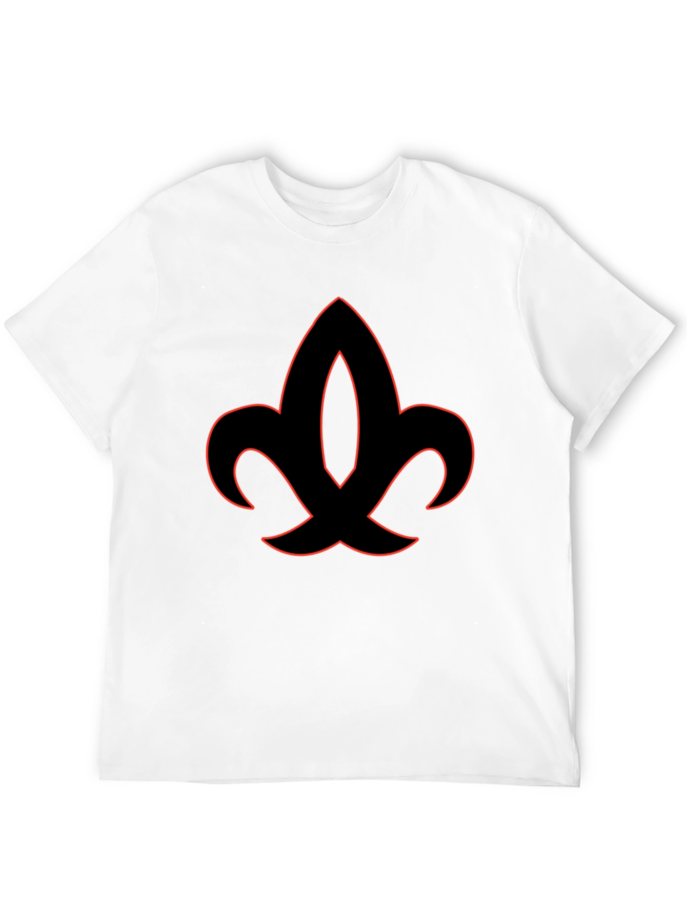 Black Fleur-de-Lis Graphic Tee - Modern Style view 12