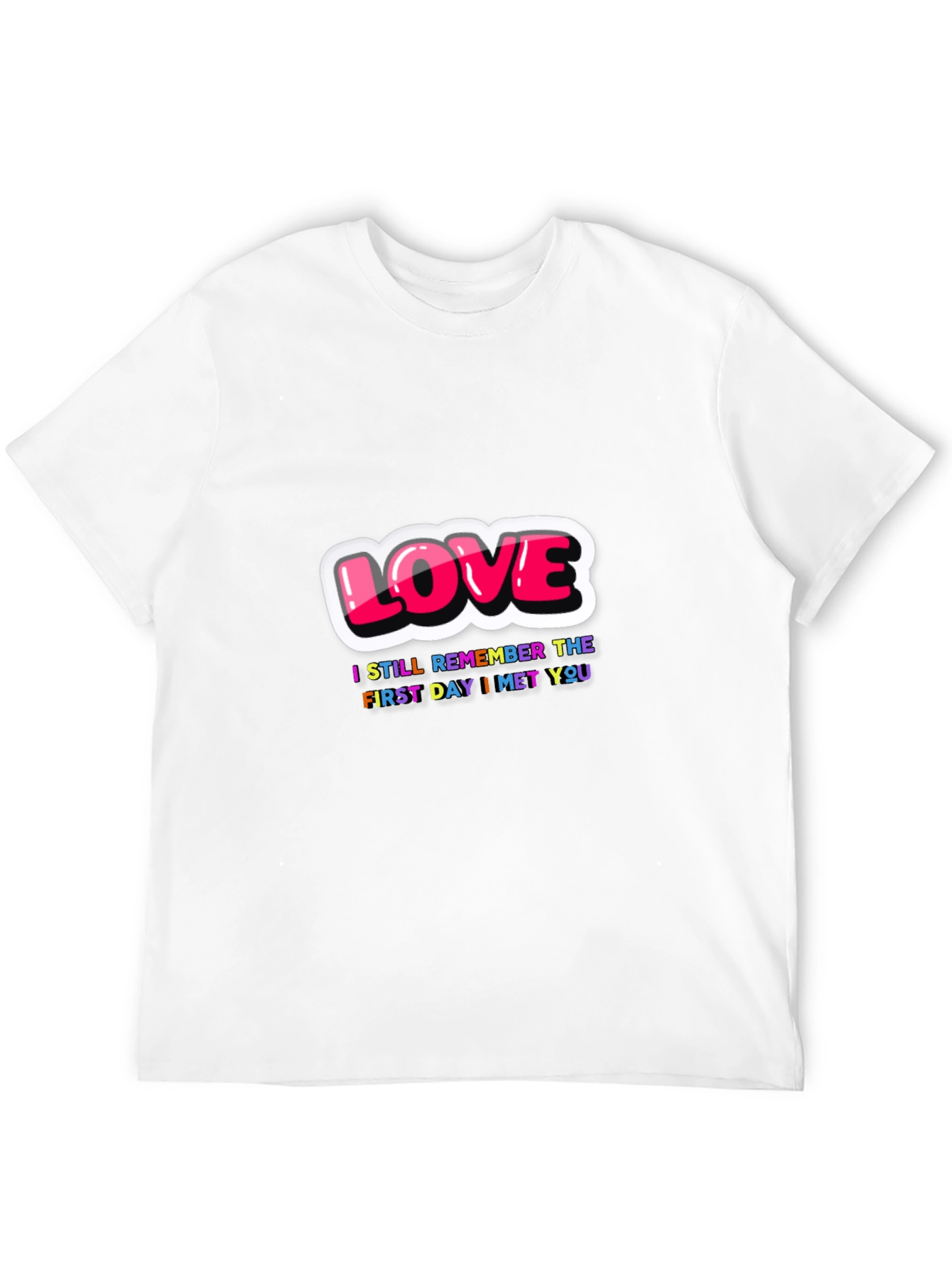 Black Love First Day I Met You Black Graphic Tee view 12