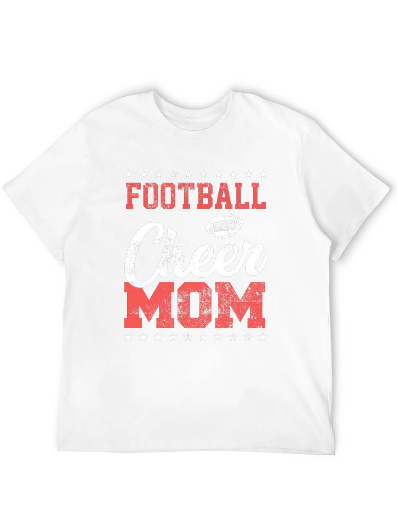 Black Football Cheer Mom T-Shirt - Game Day Apparel view 12