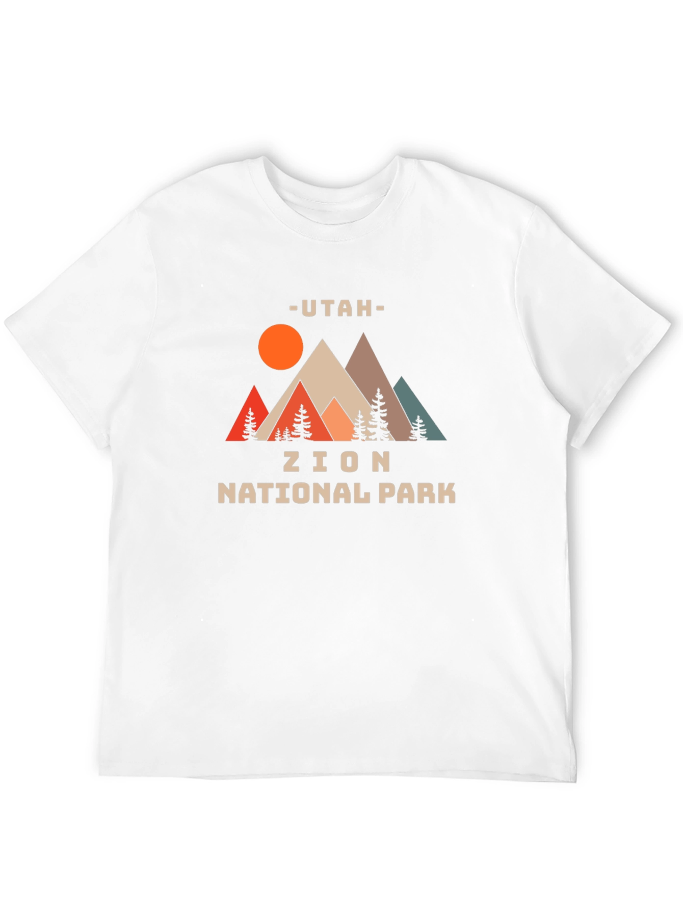 Black Utah Zion National Park Graphic T-Shirt view 12