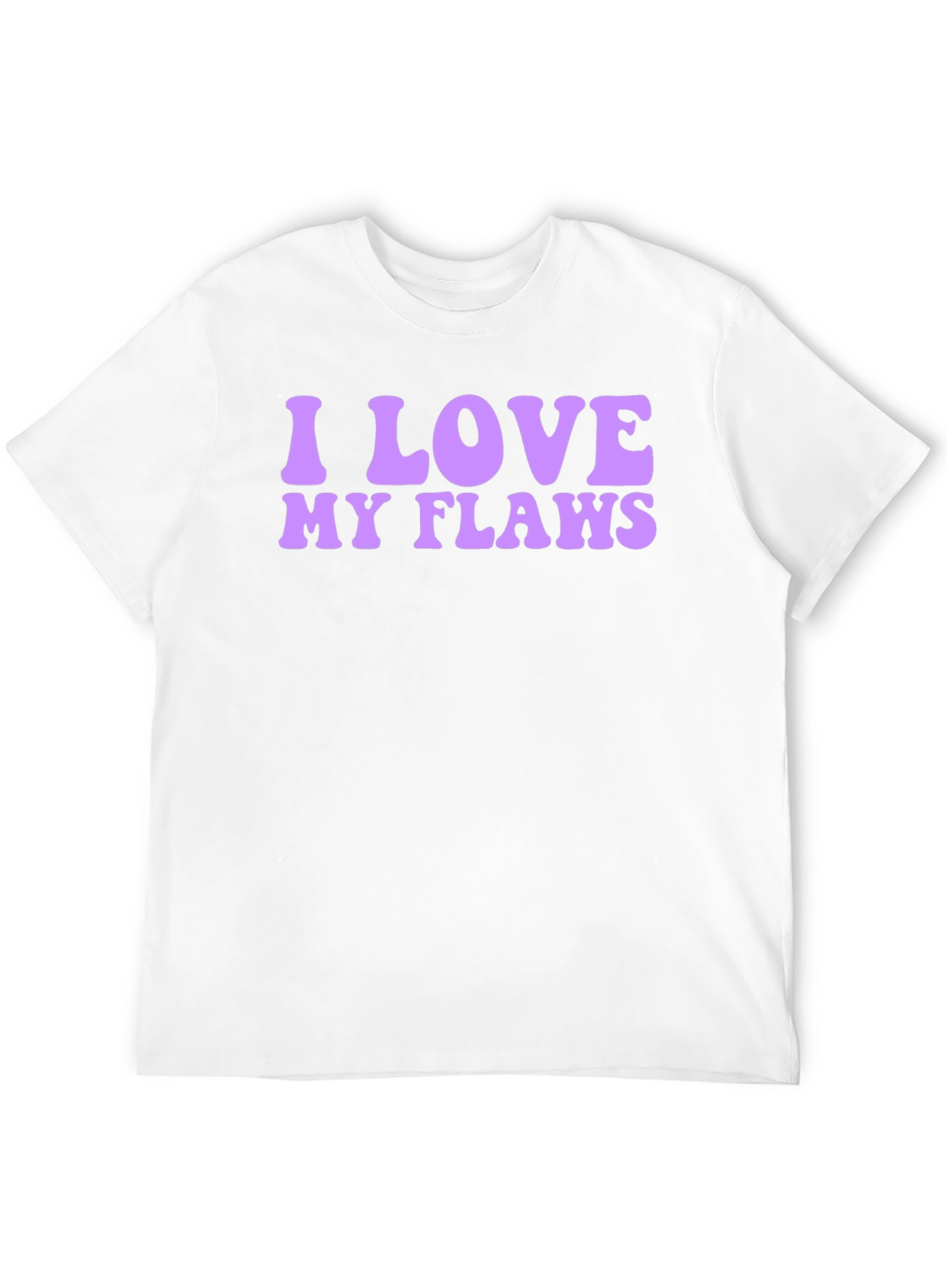 Black I Love My Flaws Graphic Tee - Black view 12