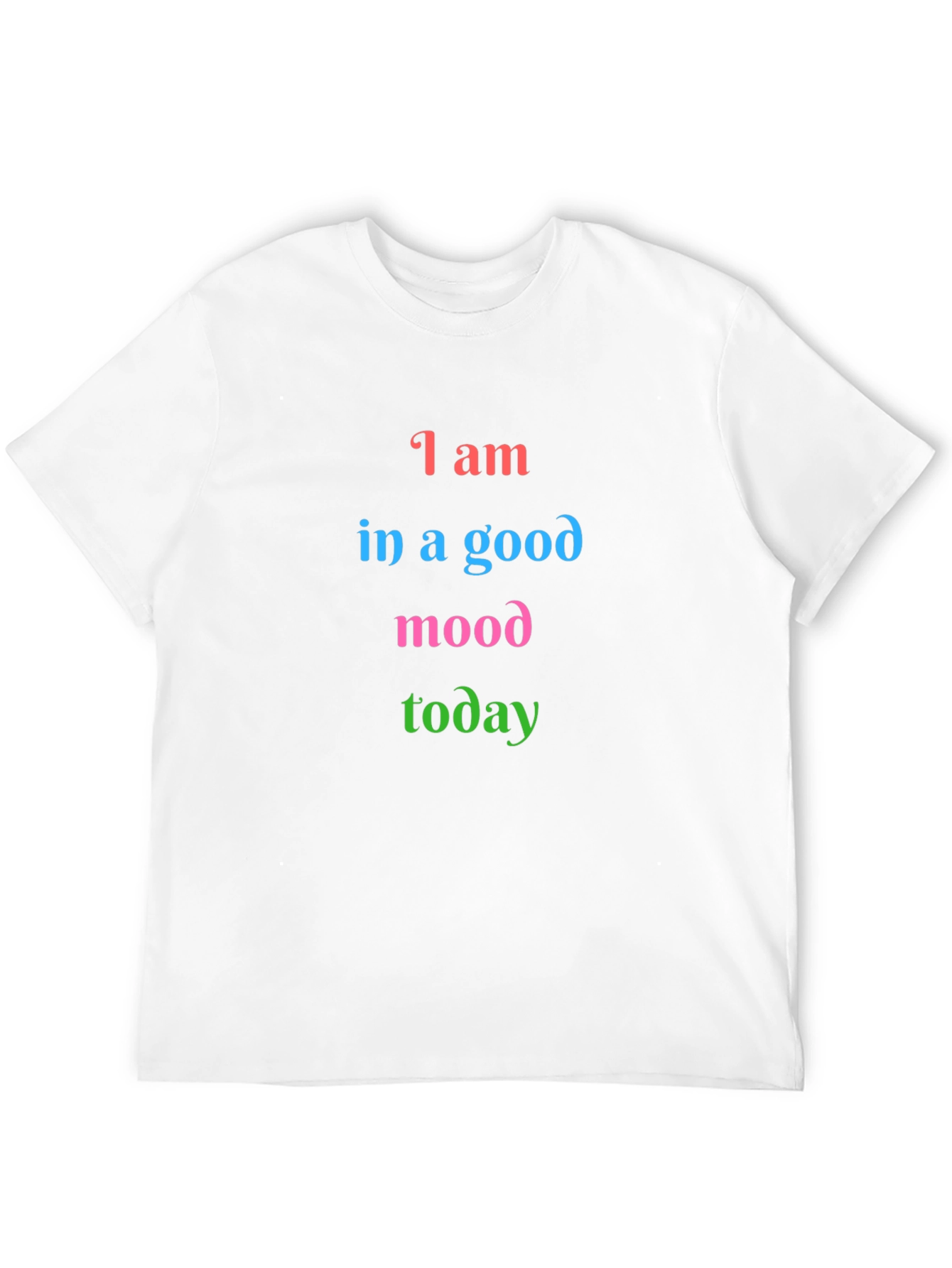 Black Good Mood Graphic Tee - Soft Cotton Blend view 12