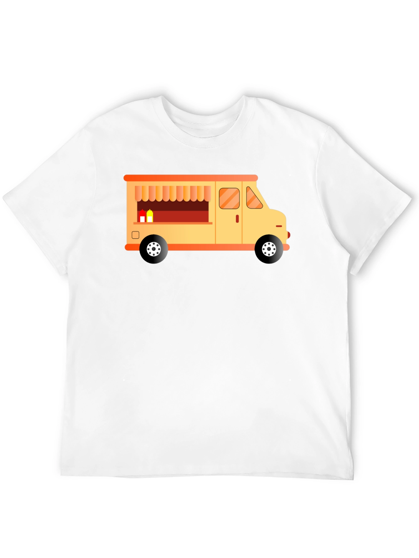 Black Food Truck Graphic Tee - Black view 12