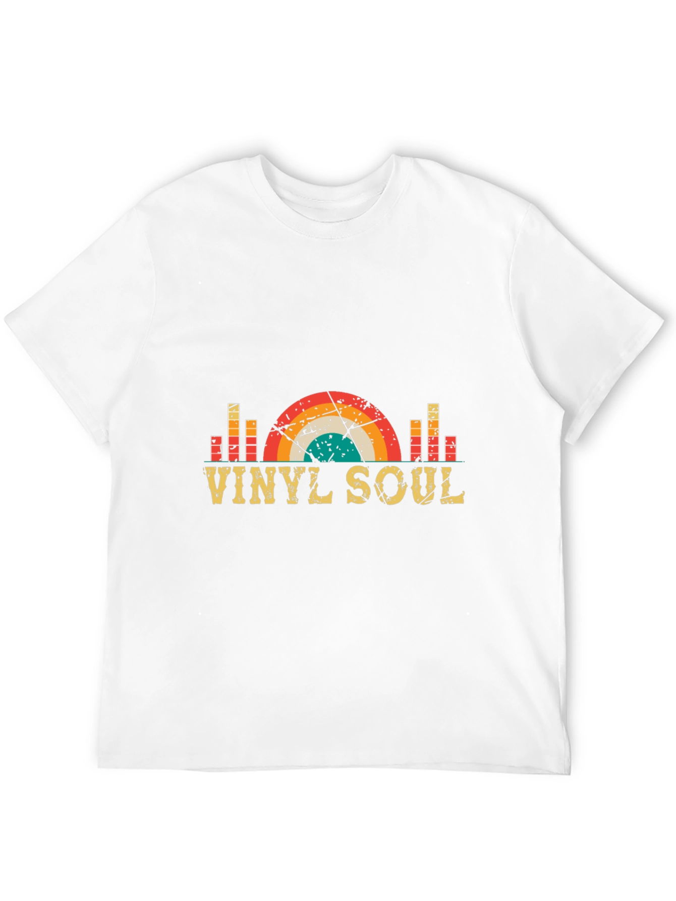 Black Vinyl Soul Retro Graphic Tee - Vintage Music Lover Shirt view 12