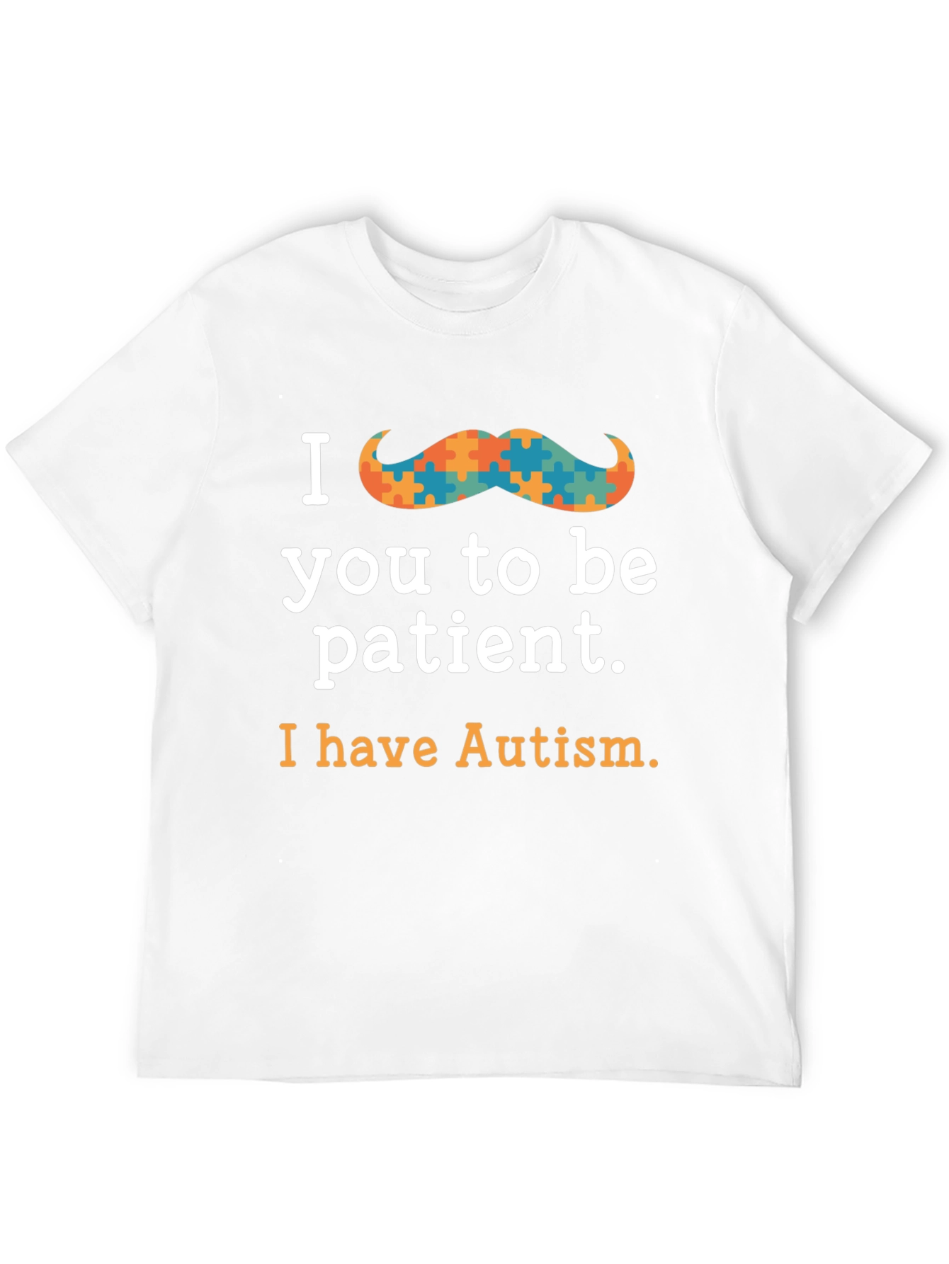 Black Autism Awareness Graphic Tee - Be Patient view 12