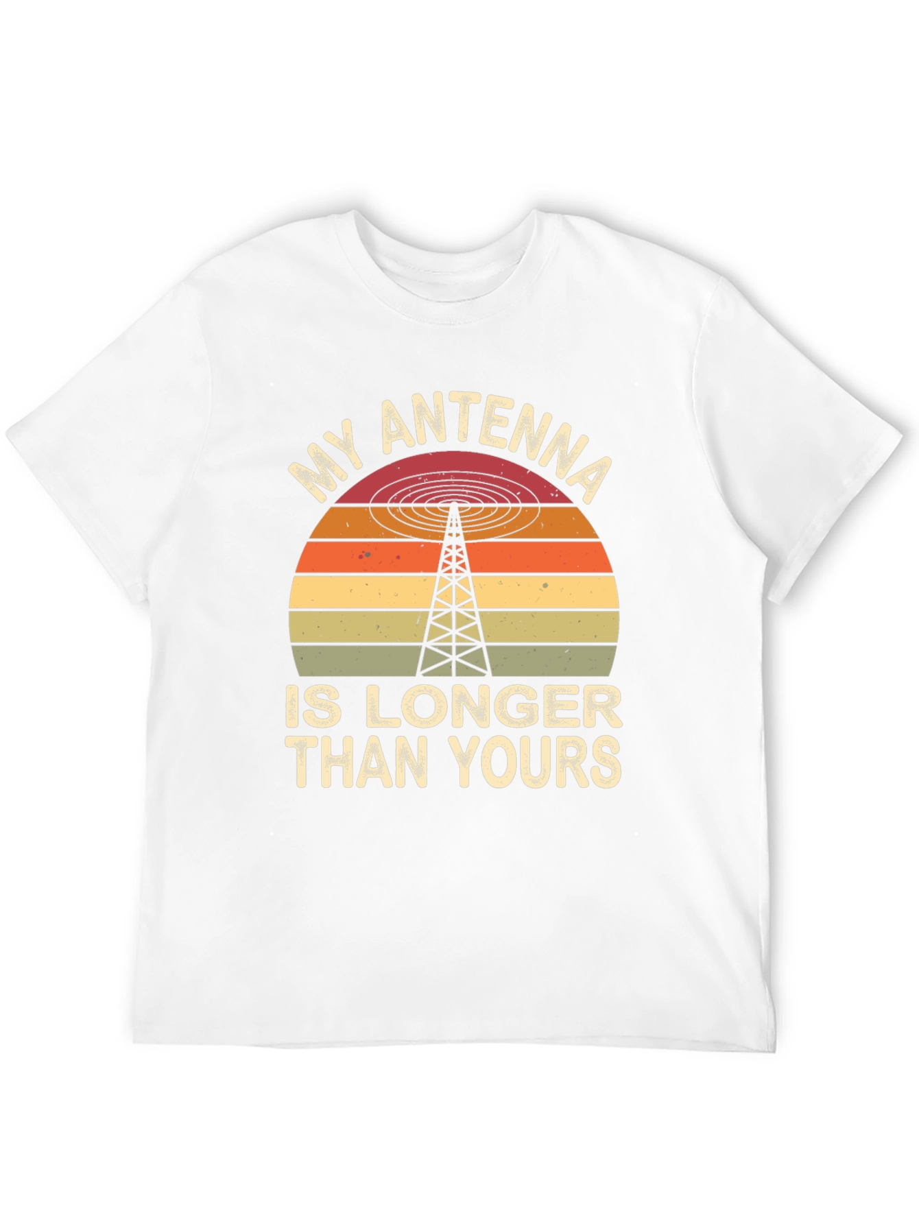 Black My Antenna is Longer Than Yours Funny T-Shirt view 12