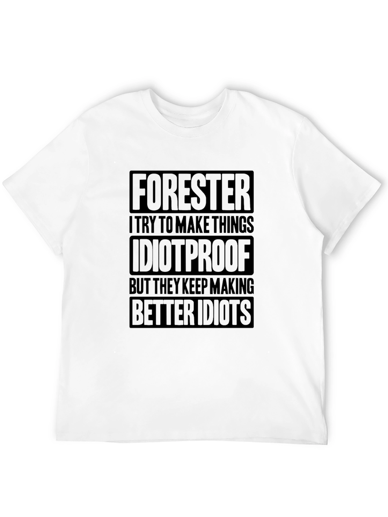 Black Forester Idiotproof Novelty Graphic T-Shirt view 12
