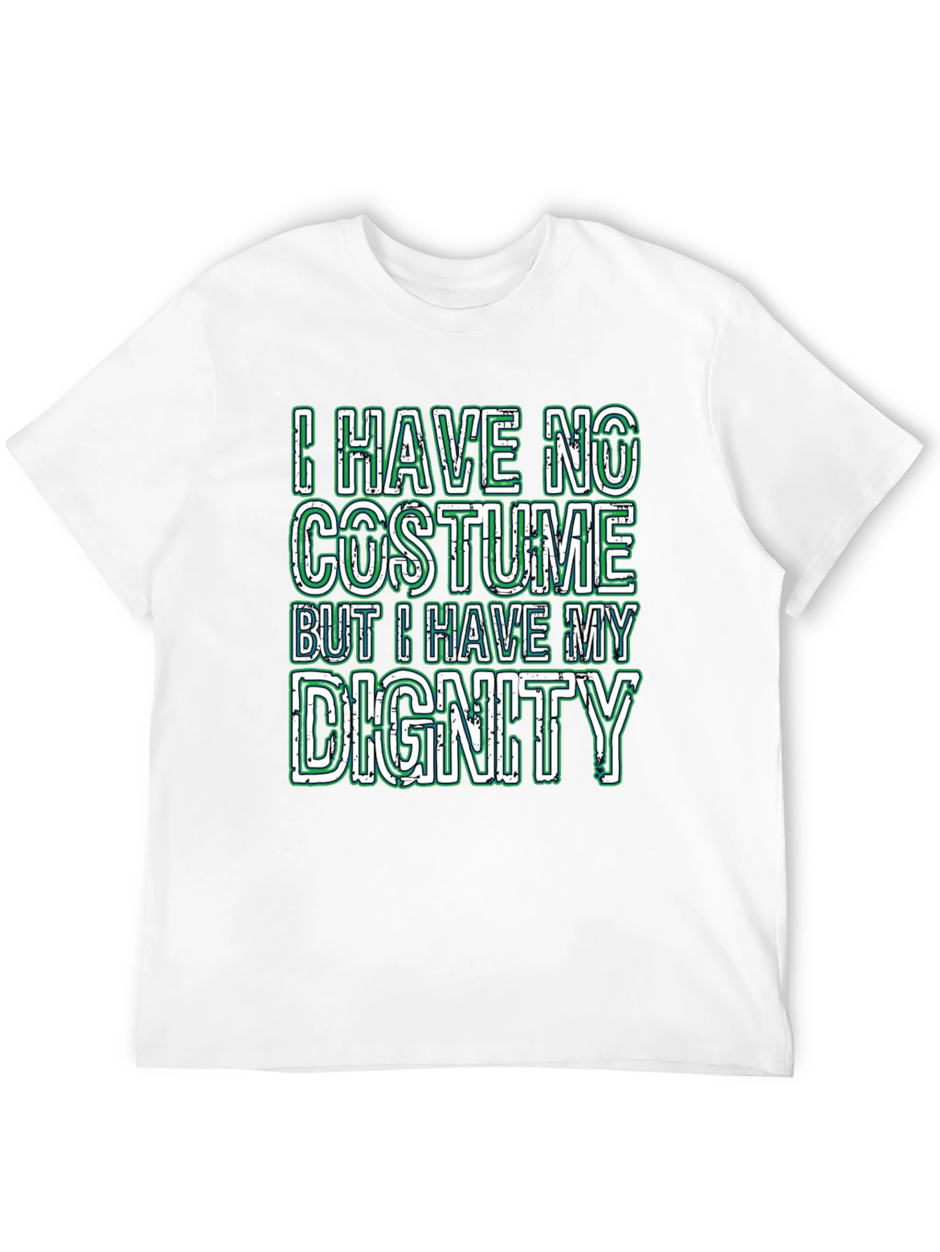 Black Funny "I Have No Costume" Graphic T-Shirt view 12