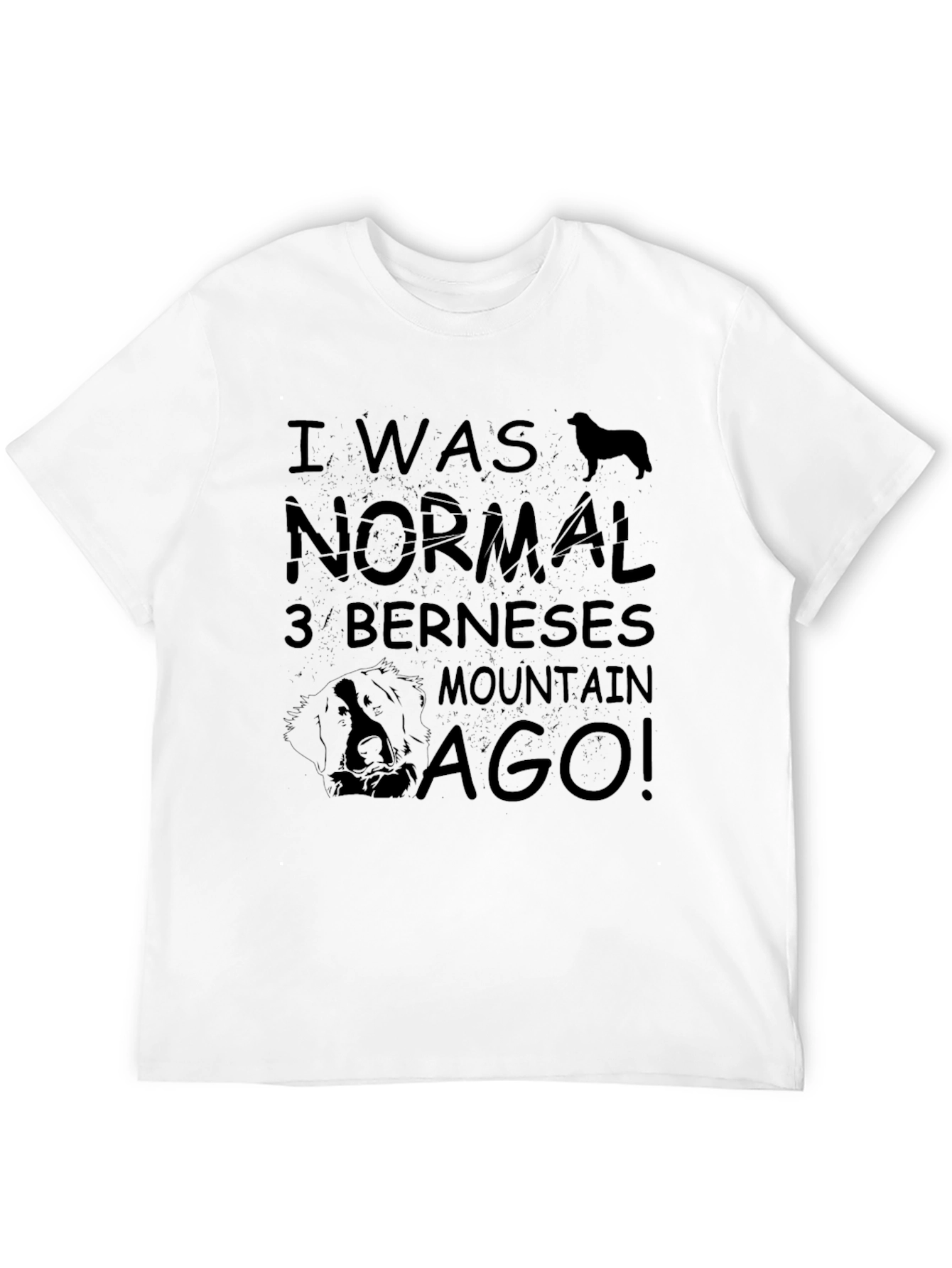 Black Funny Bernese Mountain Dog T-Shirt view 12