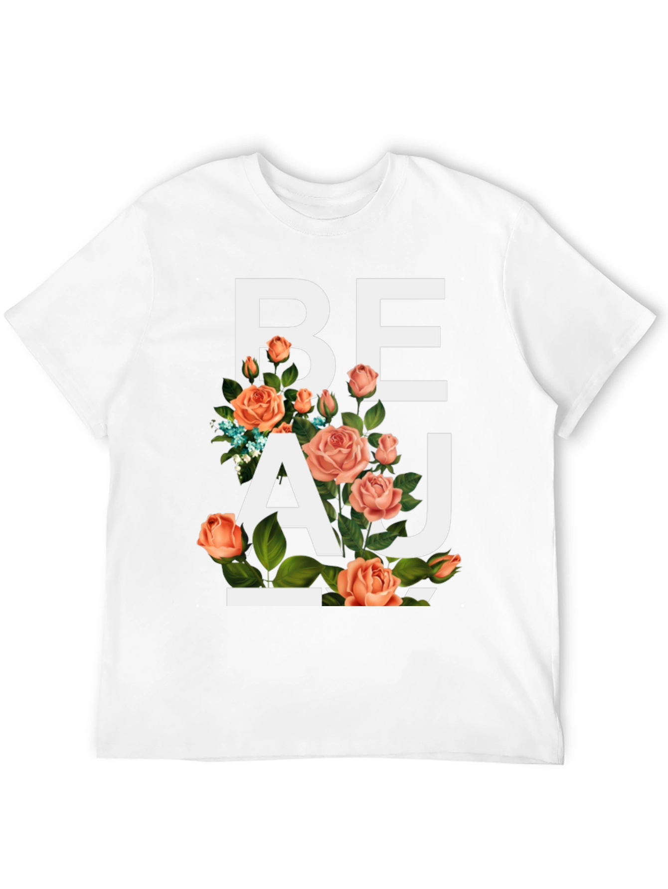 Black Floral Beau T-Shirt - Stylish Graphic Tee view 12