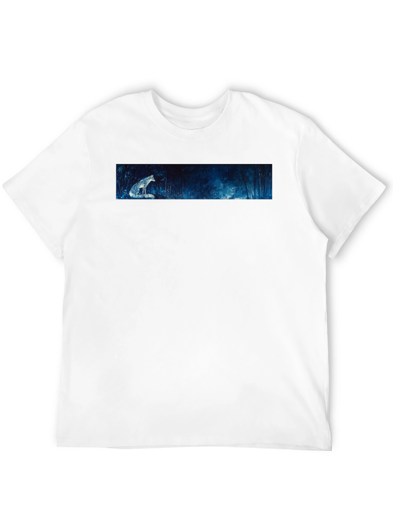 Black Mystic Forest Graphic Tee - Soft Cotton Black T-Shirt view 12