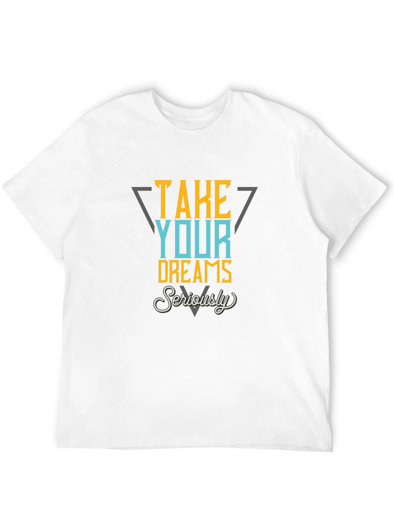 Black Take Your Dreams Seriously Graphic Tee view 12