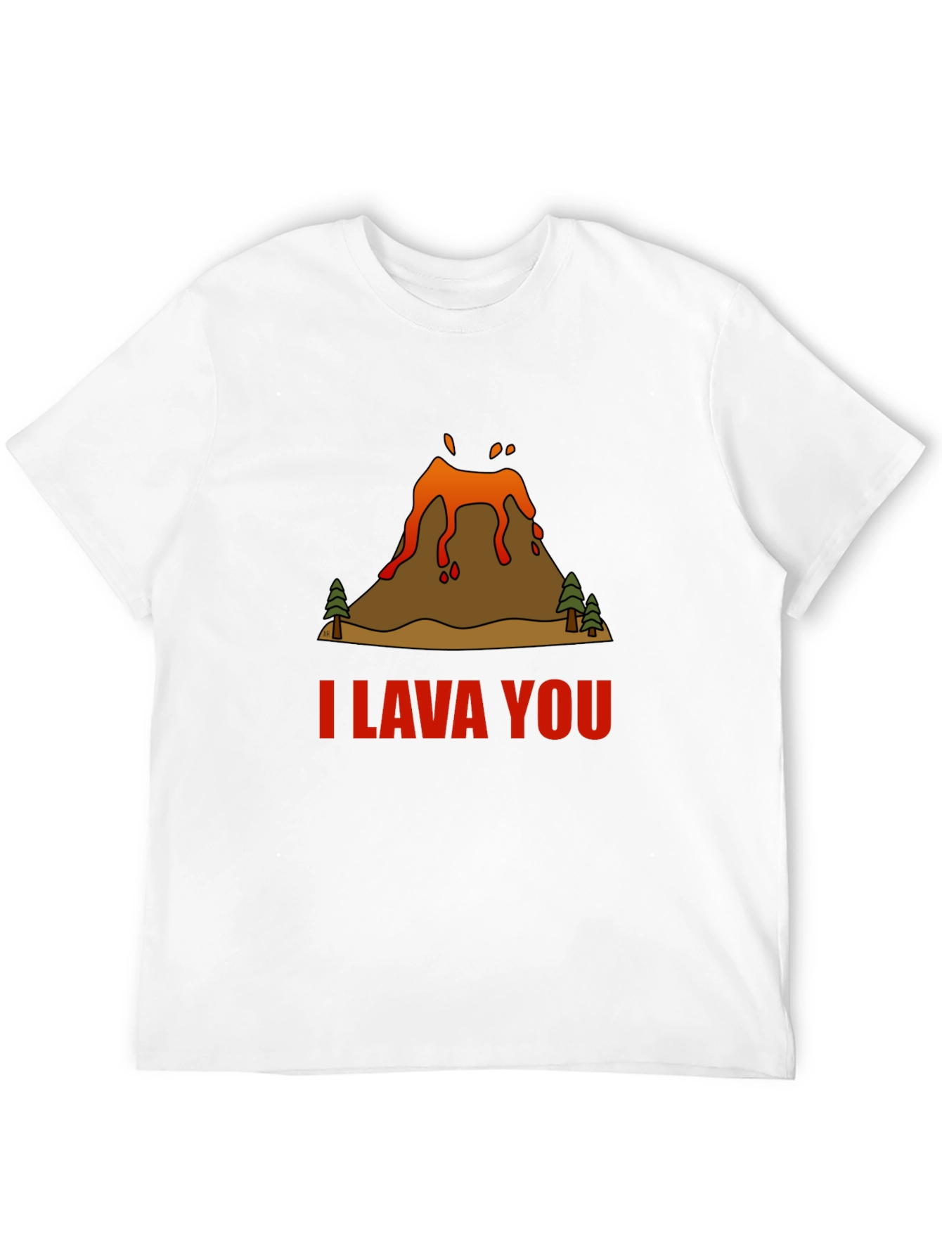 Black I Lava You Volcano Graphic Tee - Black view 12
